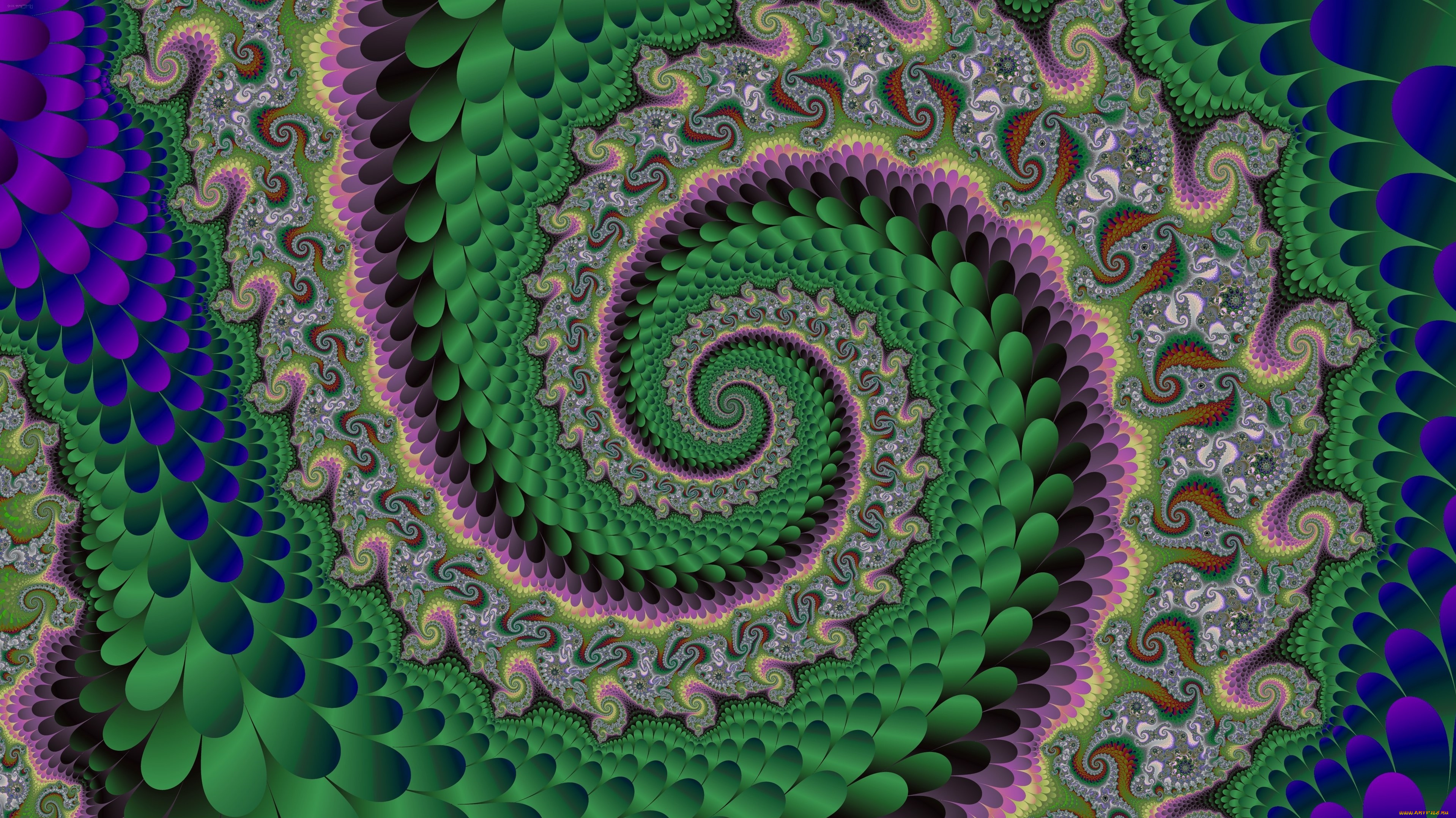 3д, графика, фракталы, , fractal, фон, узор, цвета