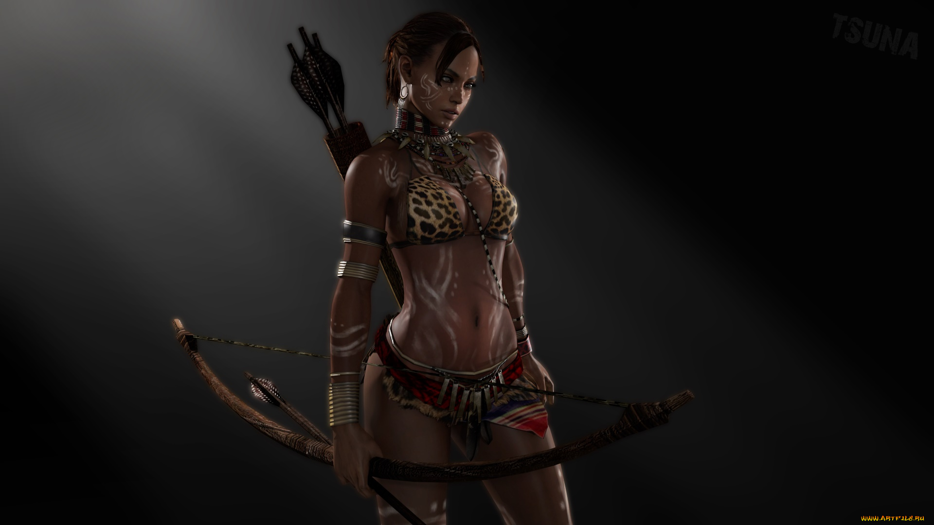 3д, графика, амазонки, , amazon, фон, взгляд, девушка