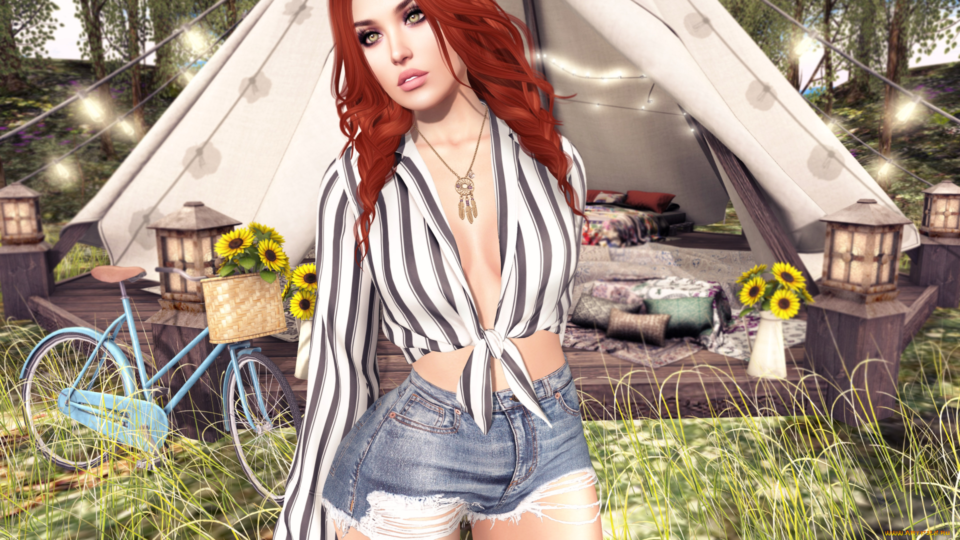 3д, графика, люди, , people, фон, взгляд, девушка