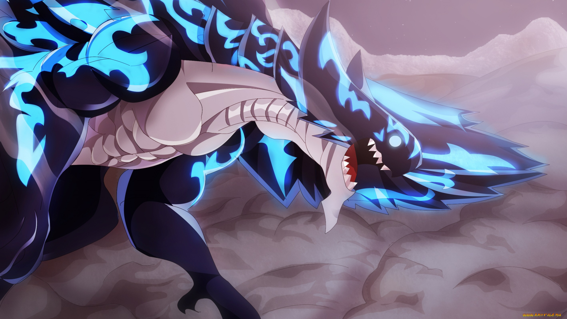 аниме, fairy, tail, дракон