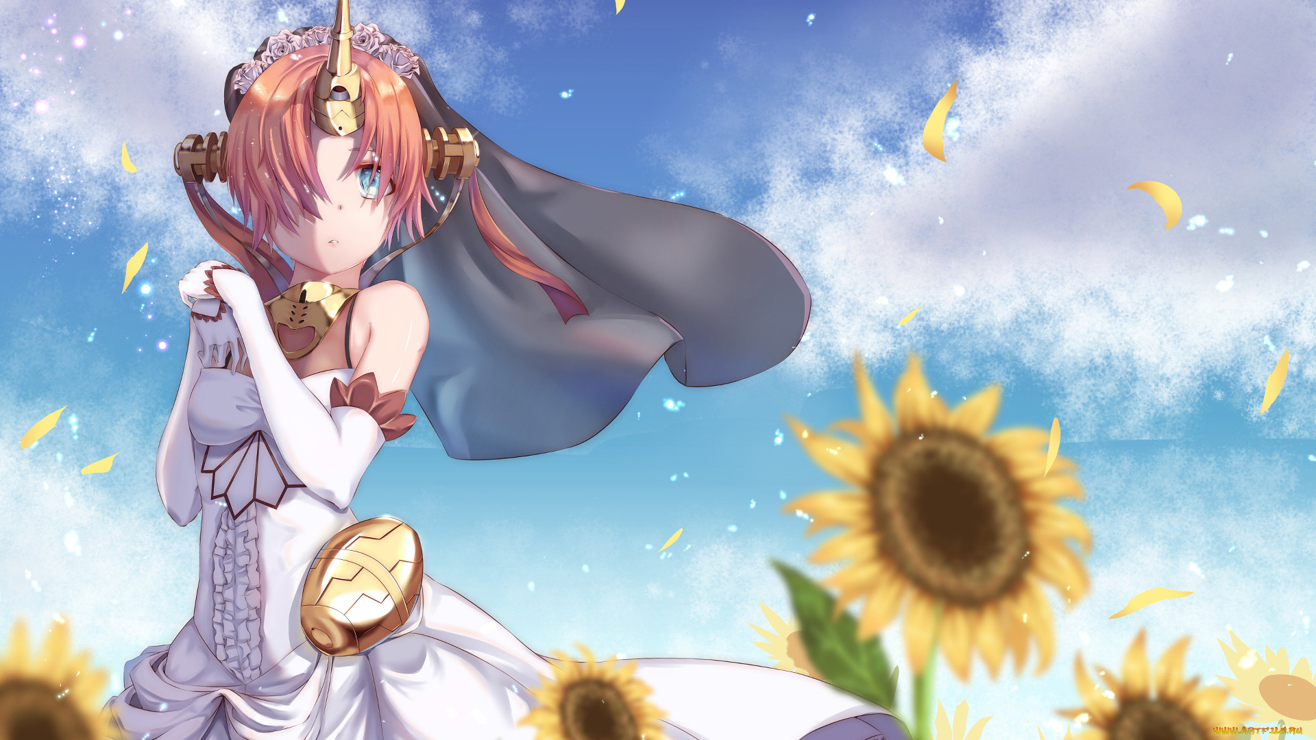 аниме, fate, stay, night, девушка