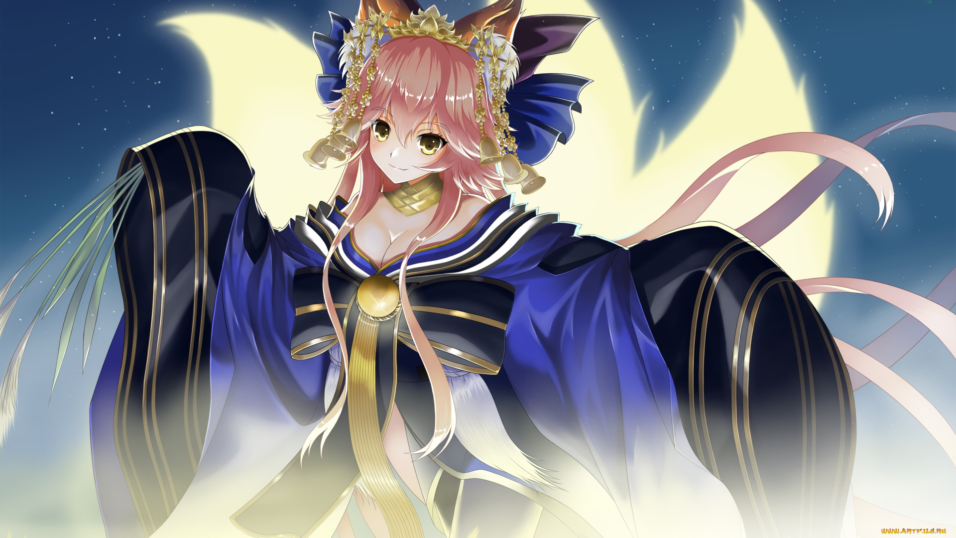 аниме, fate, stay, night, фон, взгляд, девушка