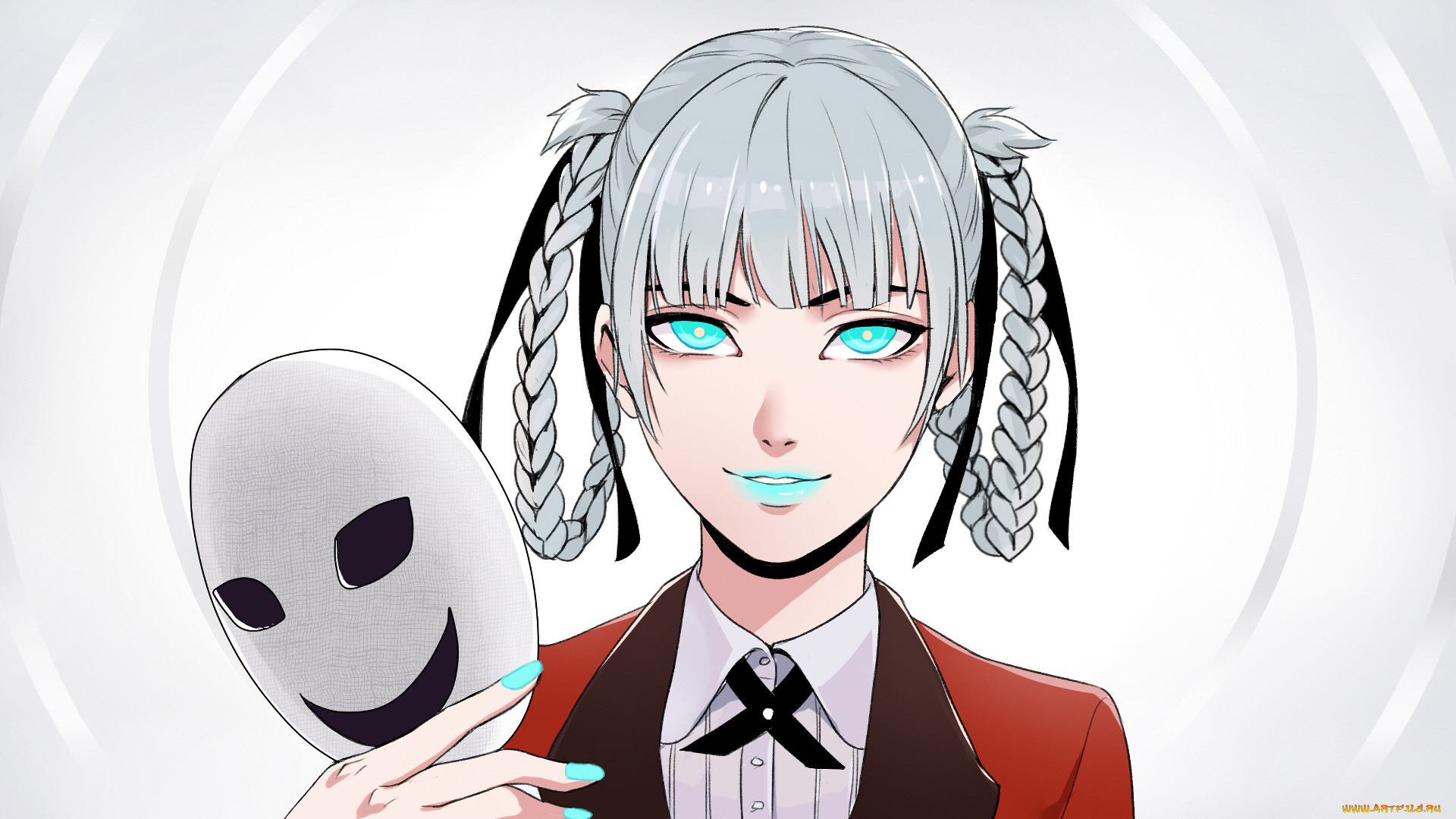 аниме, kakegurui, девушка