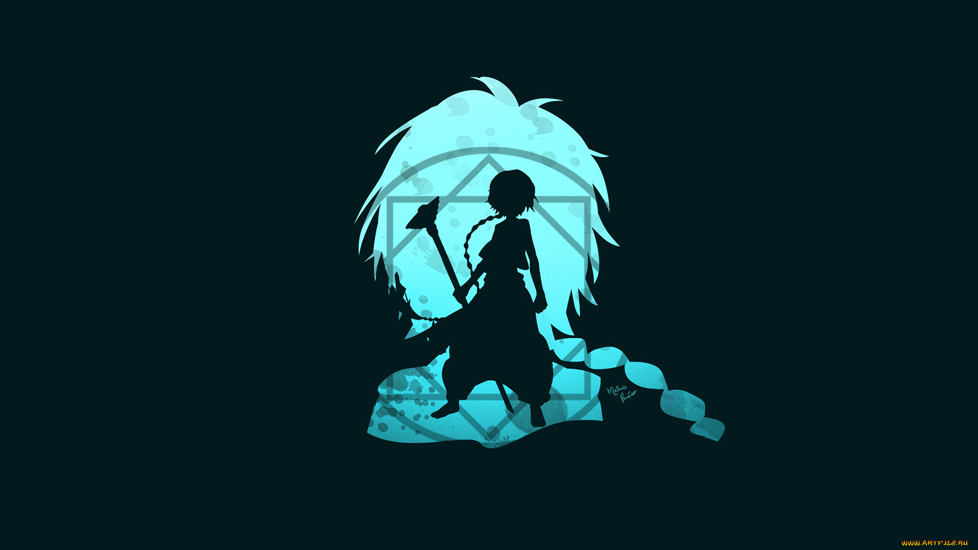 аниме, magi, the, labyrinth, of, magic, силуэт