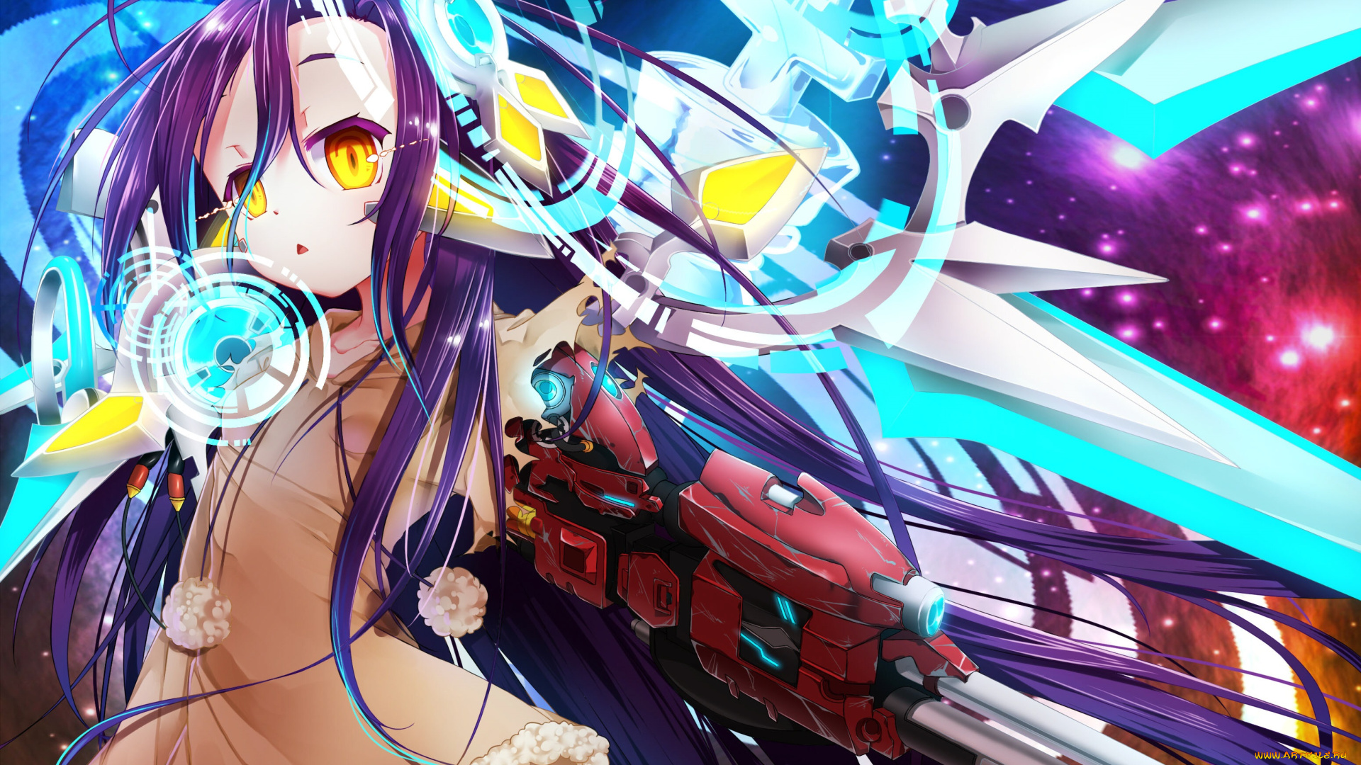 аниме, no, game, no, life, девушка