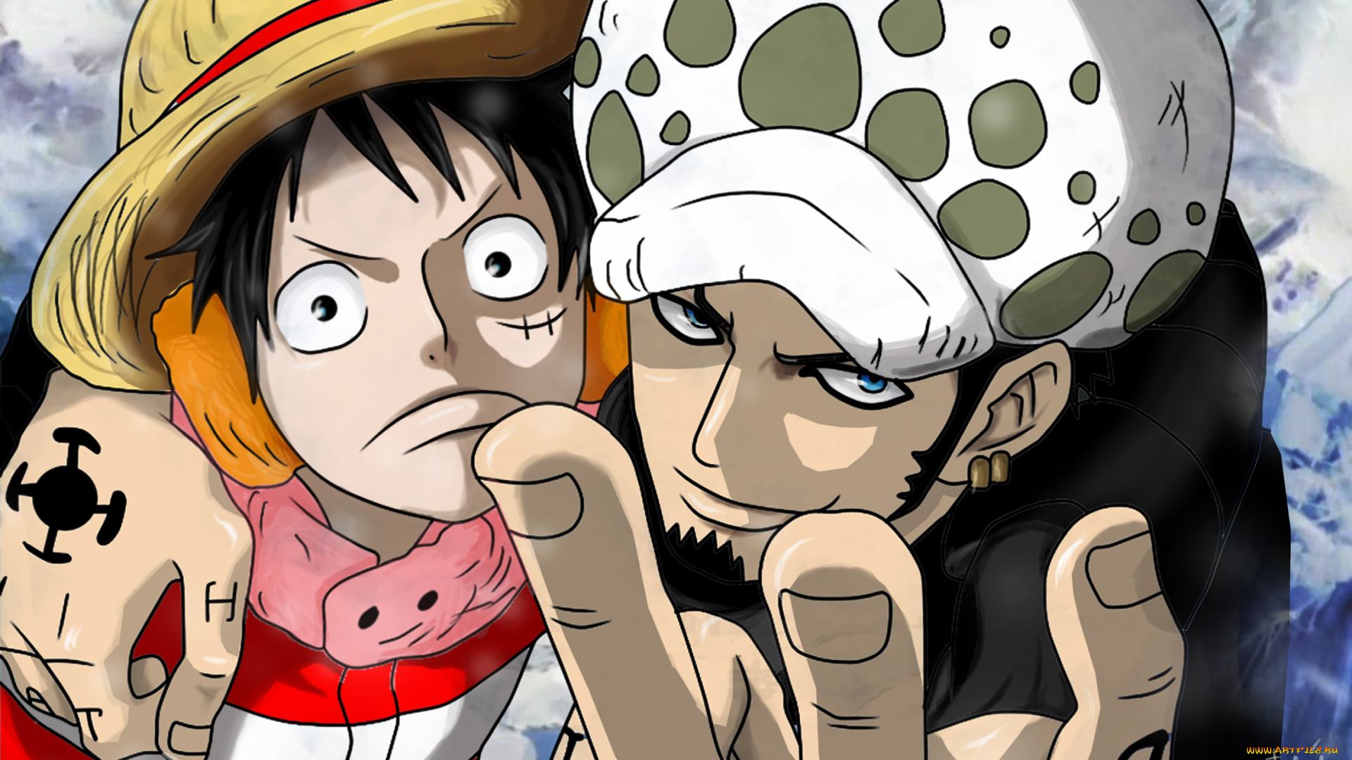 аниме, one, piece, парни