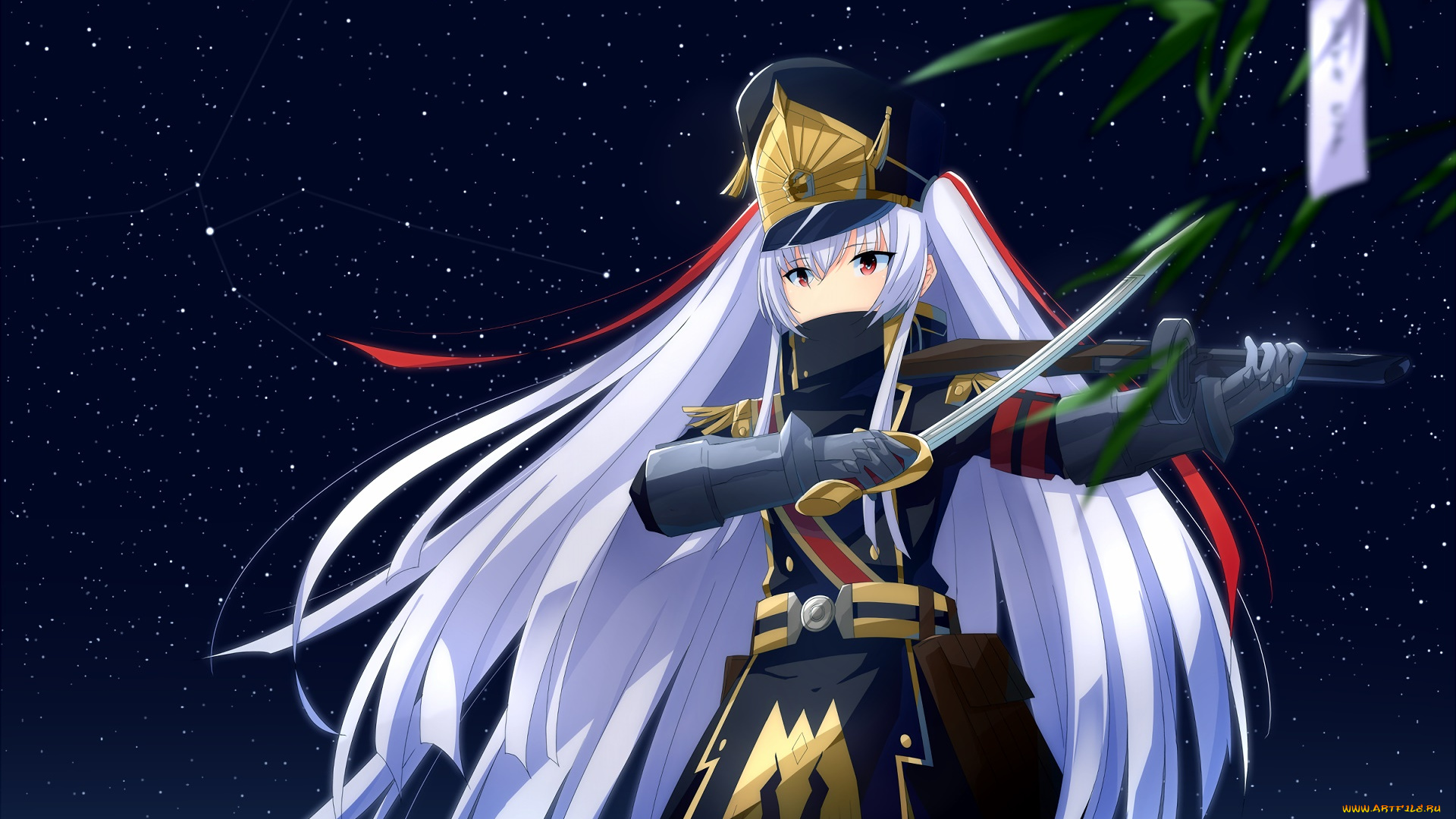 аниме, re, , creators, девушка, взгляд, фон