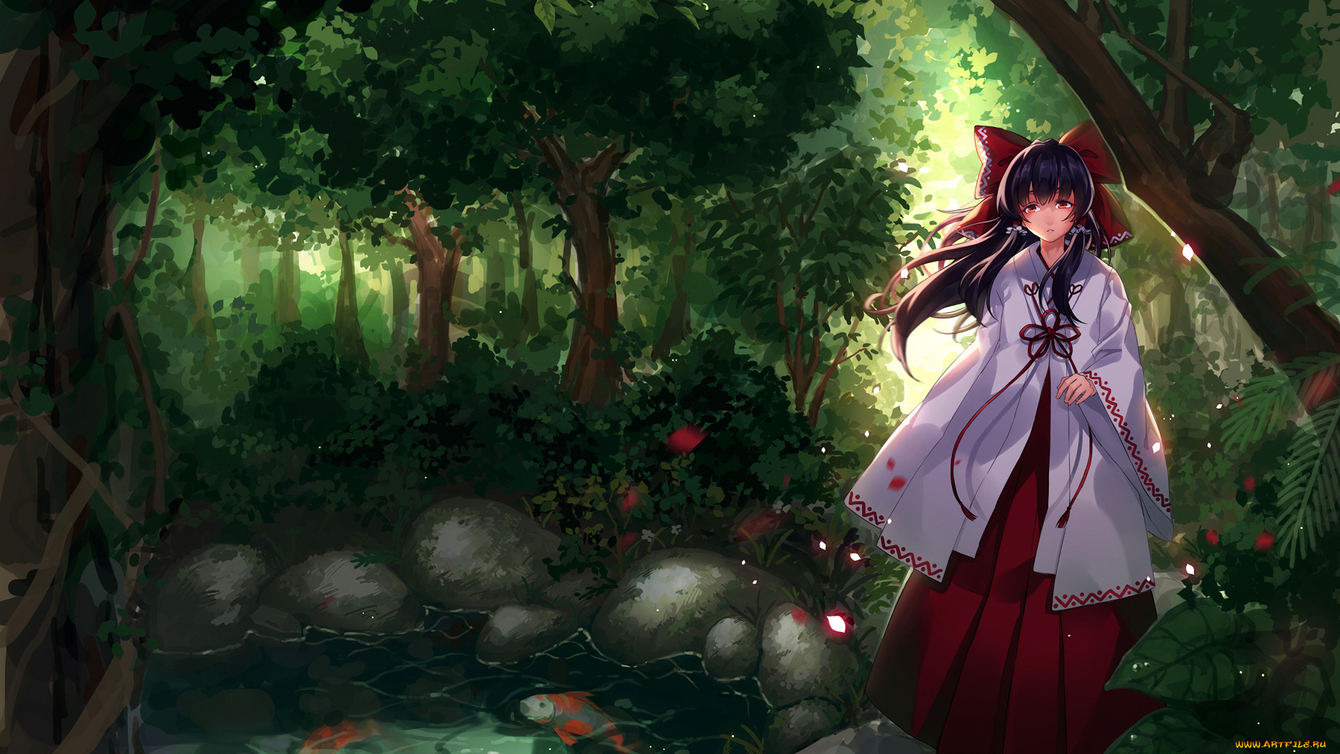 аниме, touhou, девушка