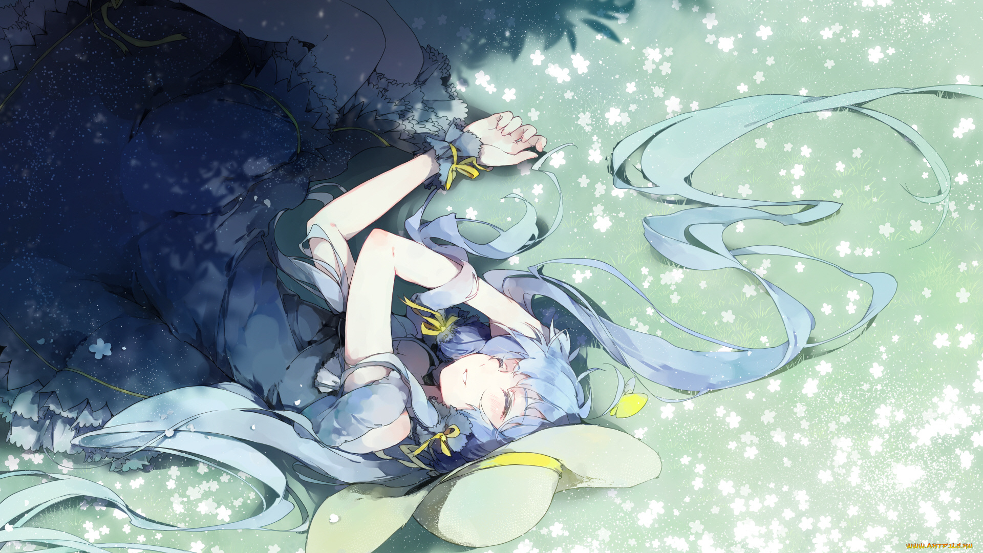 аниме, vocaloid, девушка