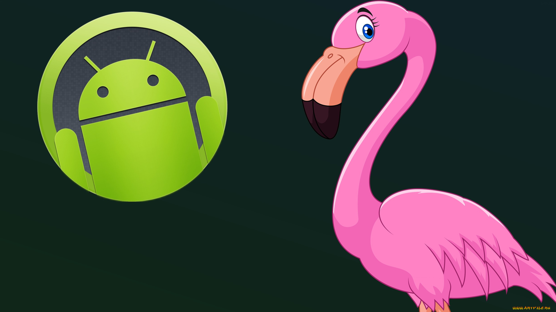 компьютеры, android, фон, логотип