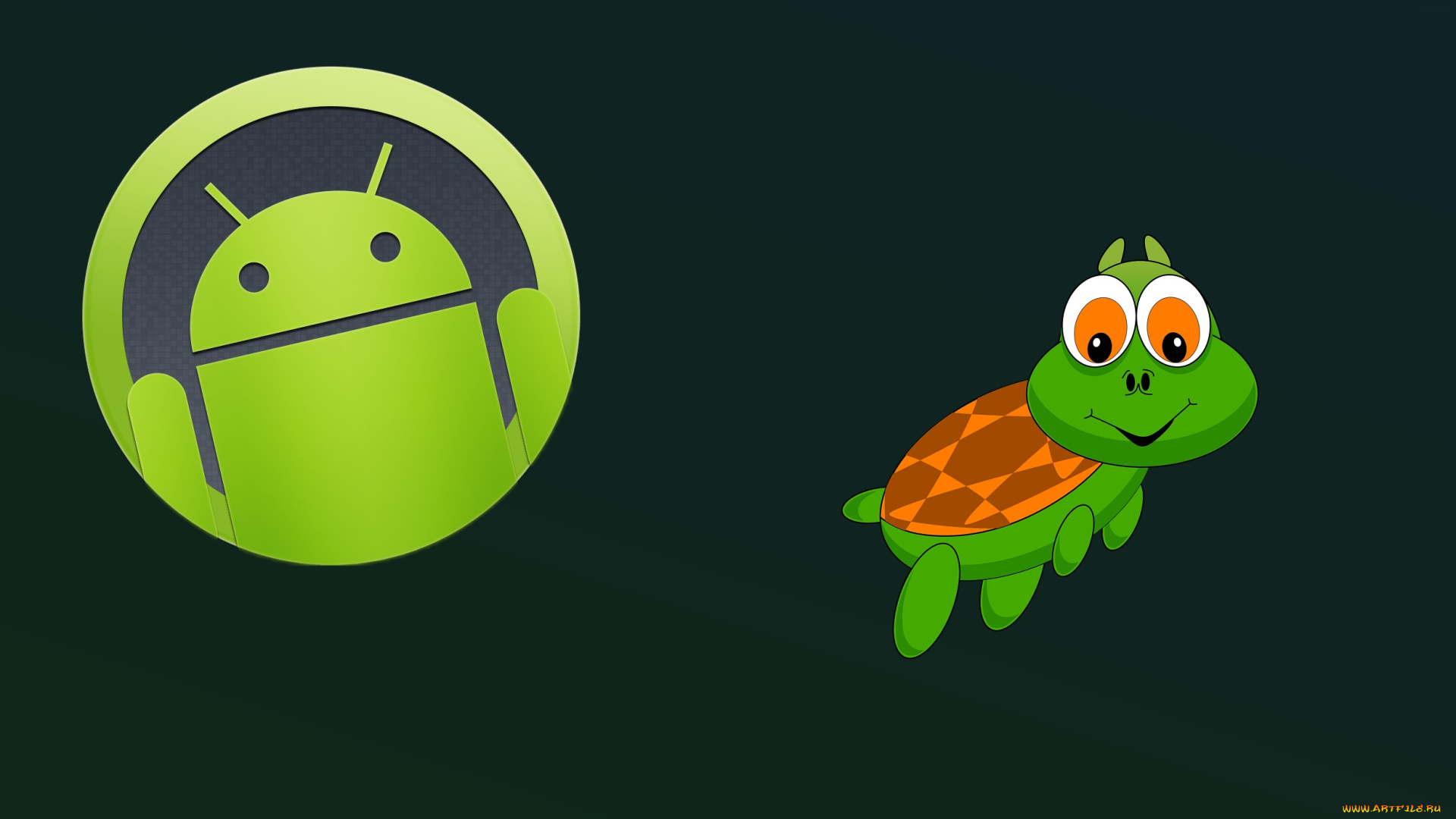 компьютеры, android, логотип, фон