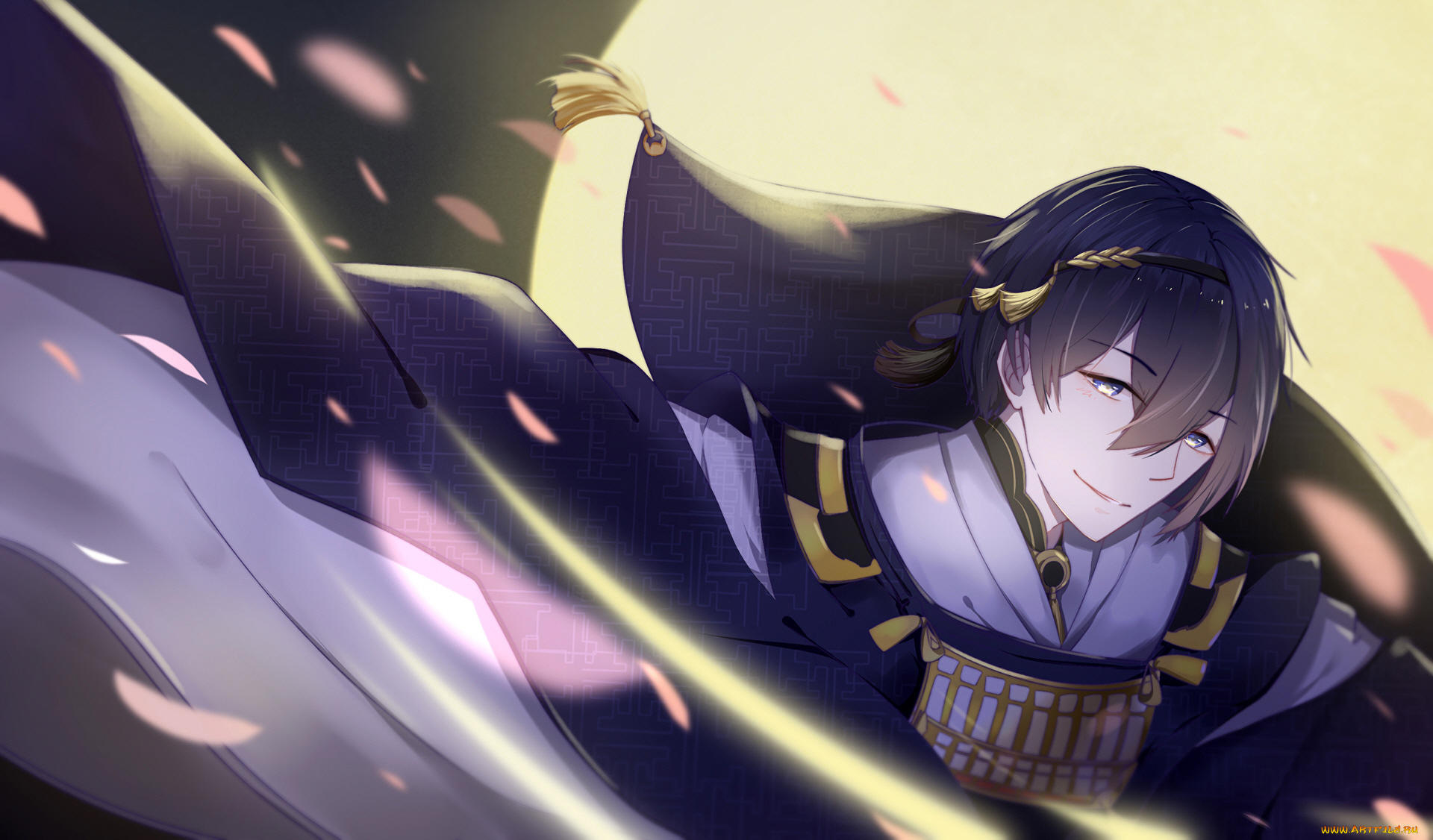 аниме, touken, ranbu, парень