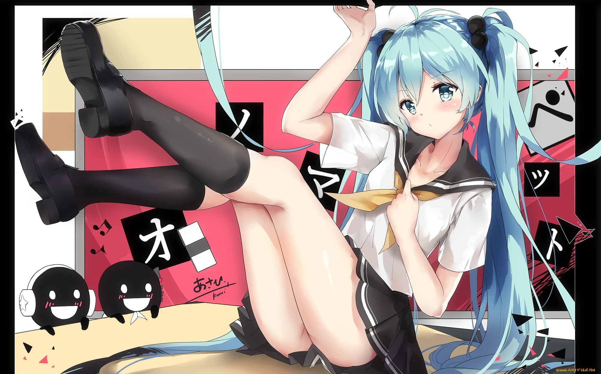 аниме, vocaloid, hatsune, miku
