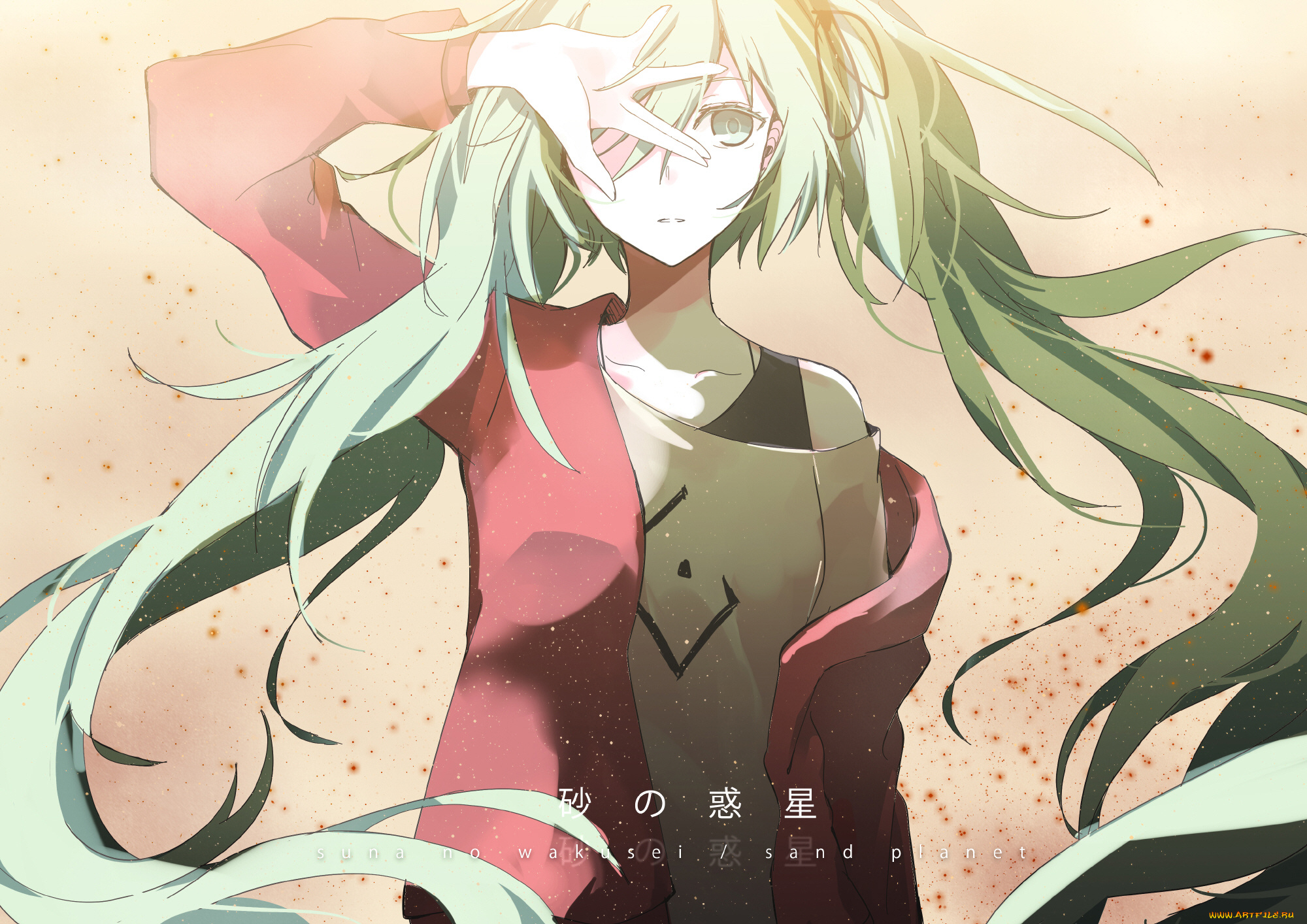 аниме, vocaloid, девушка