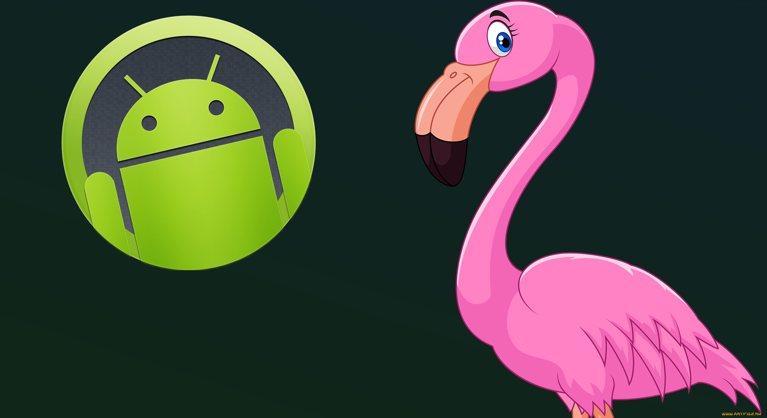 компьютеры, android, фон, логотип