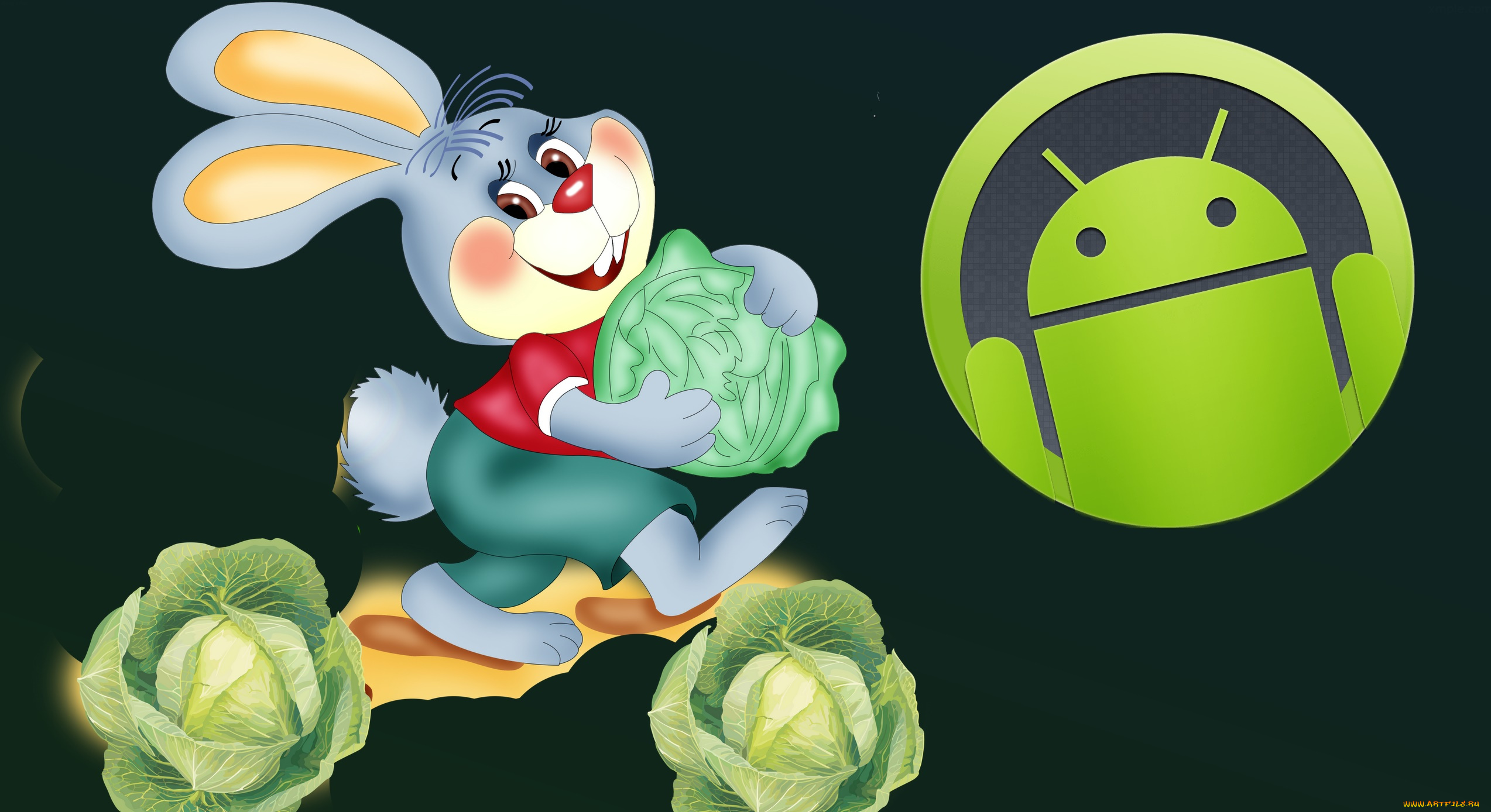 компьютеры, android, фон, логотип