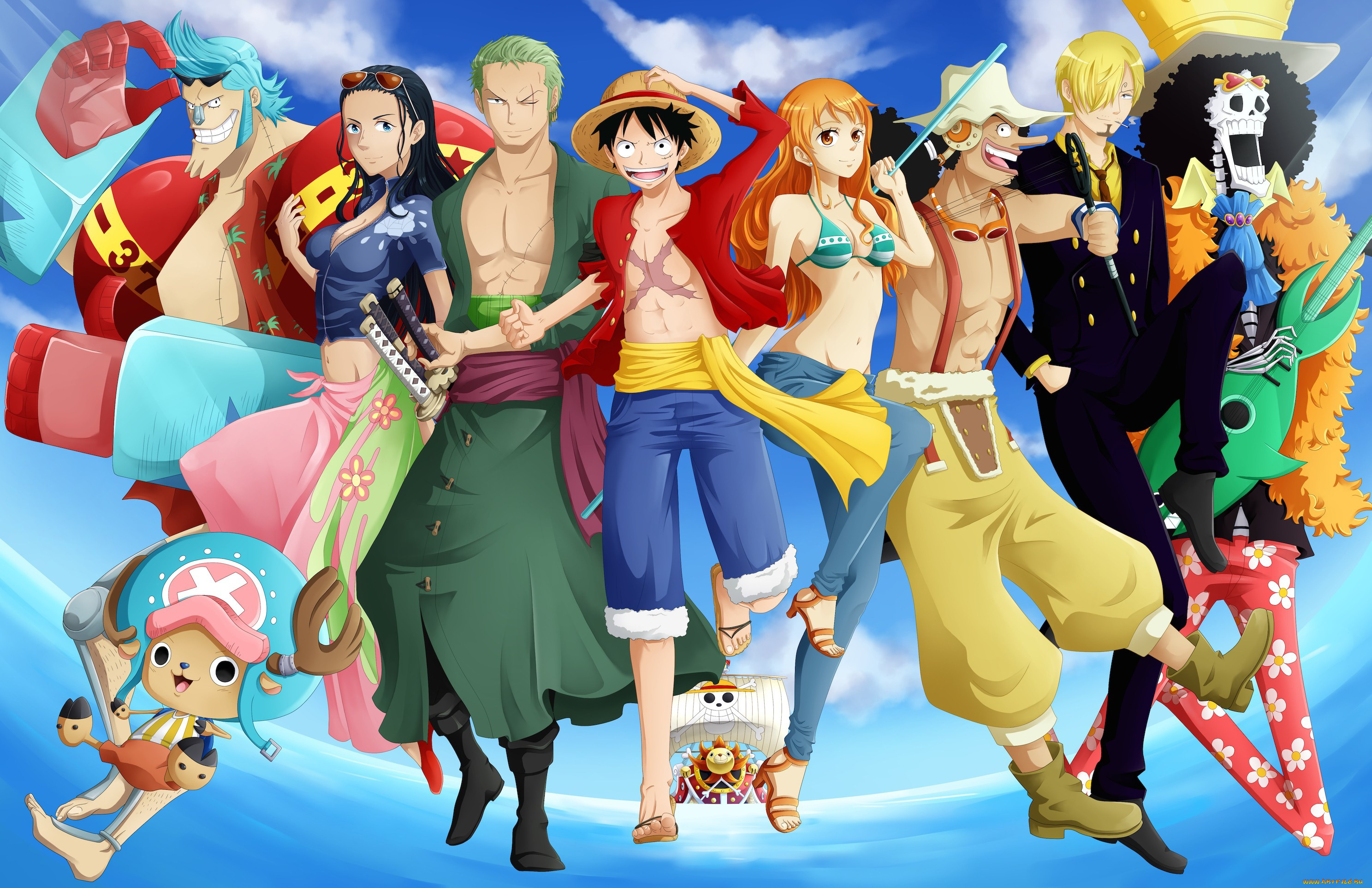 аниме, one, piece, taichou, weapon, anime, pirate, one, piece, chopper, ken, zoro, brook, nami, asiatic, oriental, japanese, manga, frank, asian, straw, hat, pirates, ussop, luffy, sanji, robin, blade, by, simona018, katana