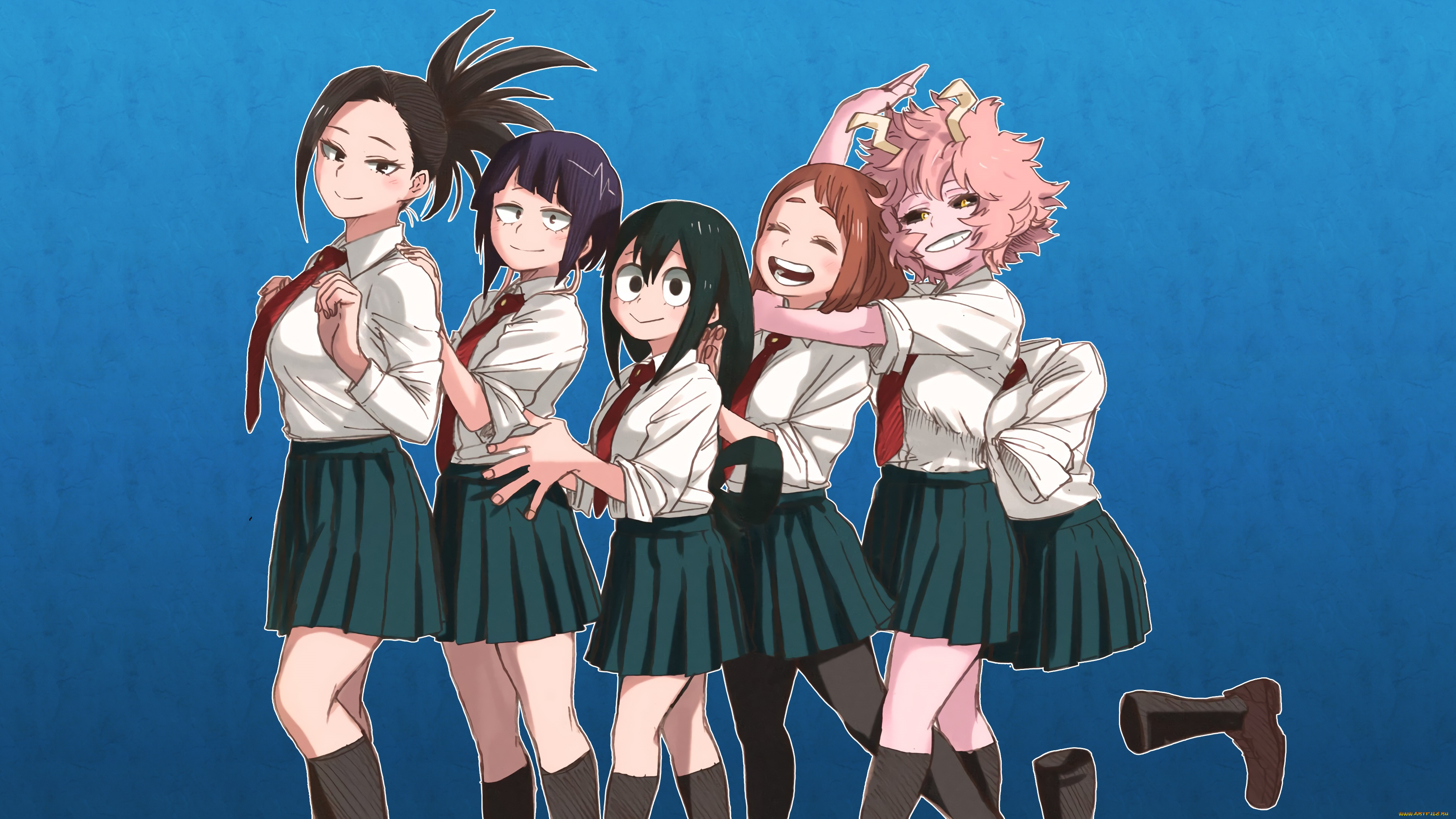 аниме, boku, no, hero, academia, девушки