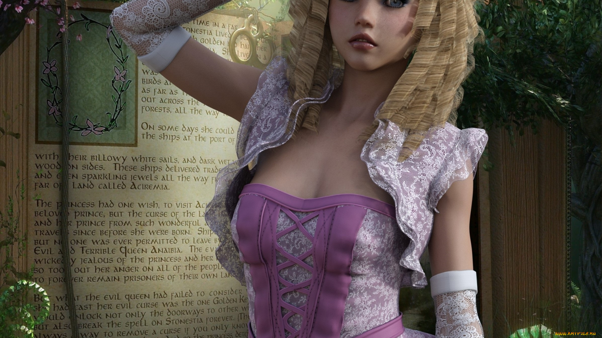 3д, графика, люди, , people, девушка, фон, взгляд