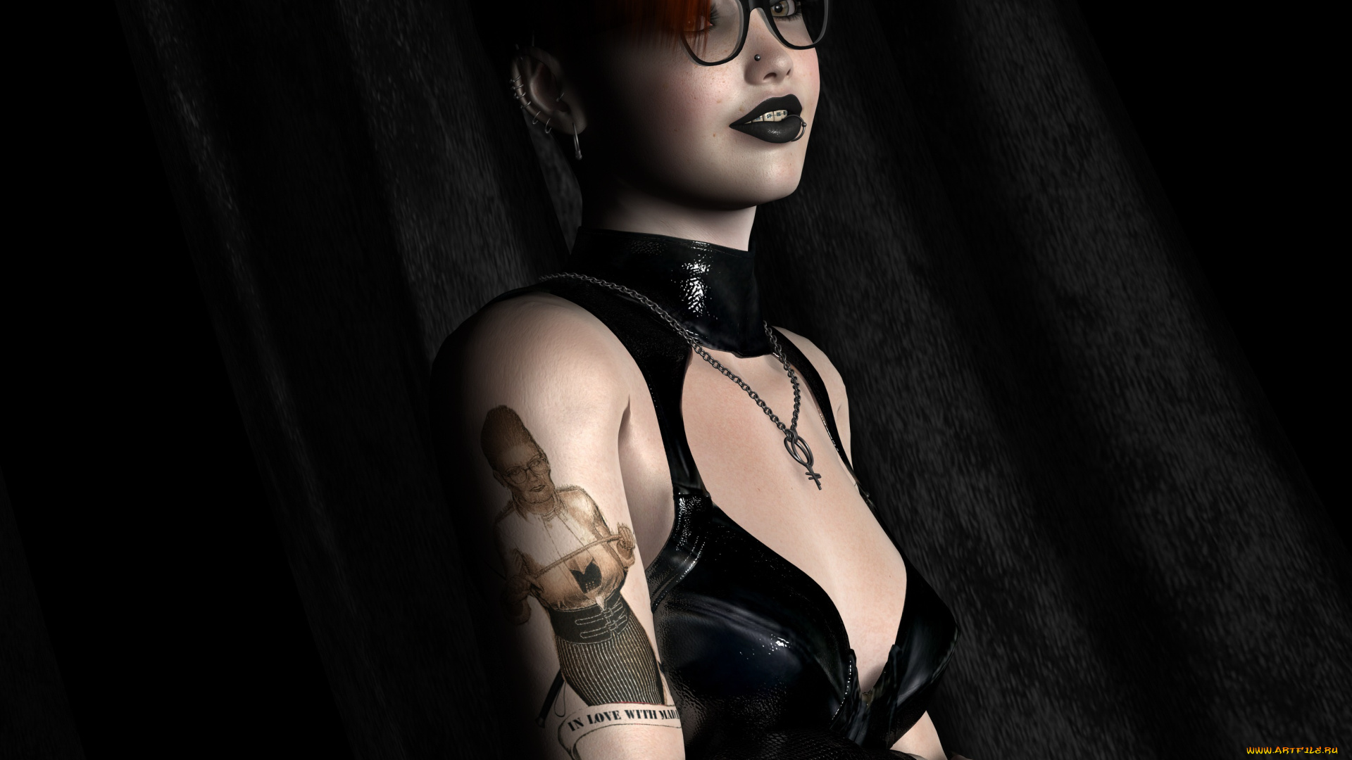 3д, графика, люди, , people, взгляд, девушка, фон