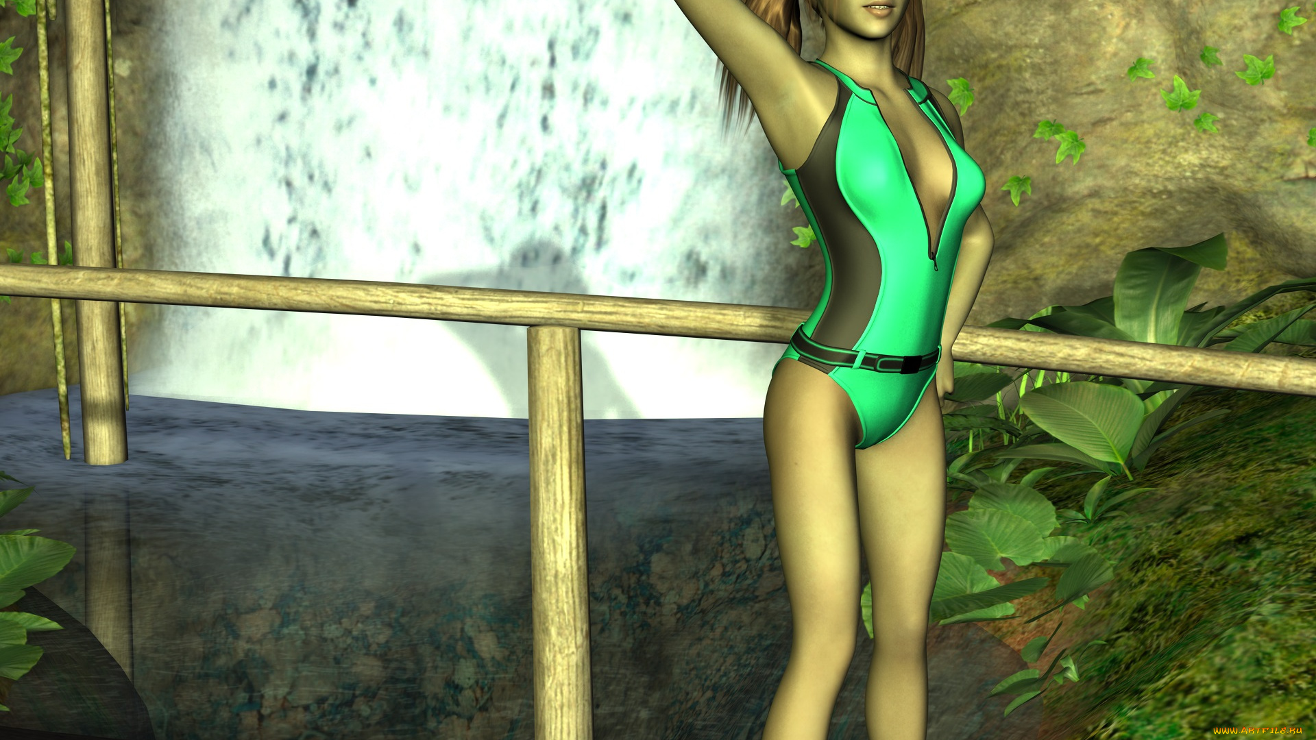 3д, графика, люди, , people, взгляд, фон, девушка