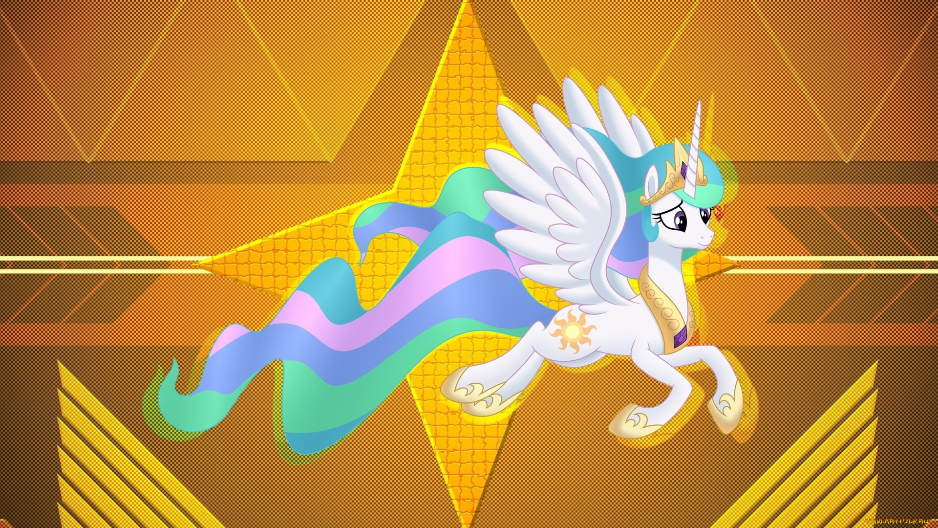 мультфильмы, my, little, pony, фон, пони