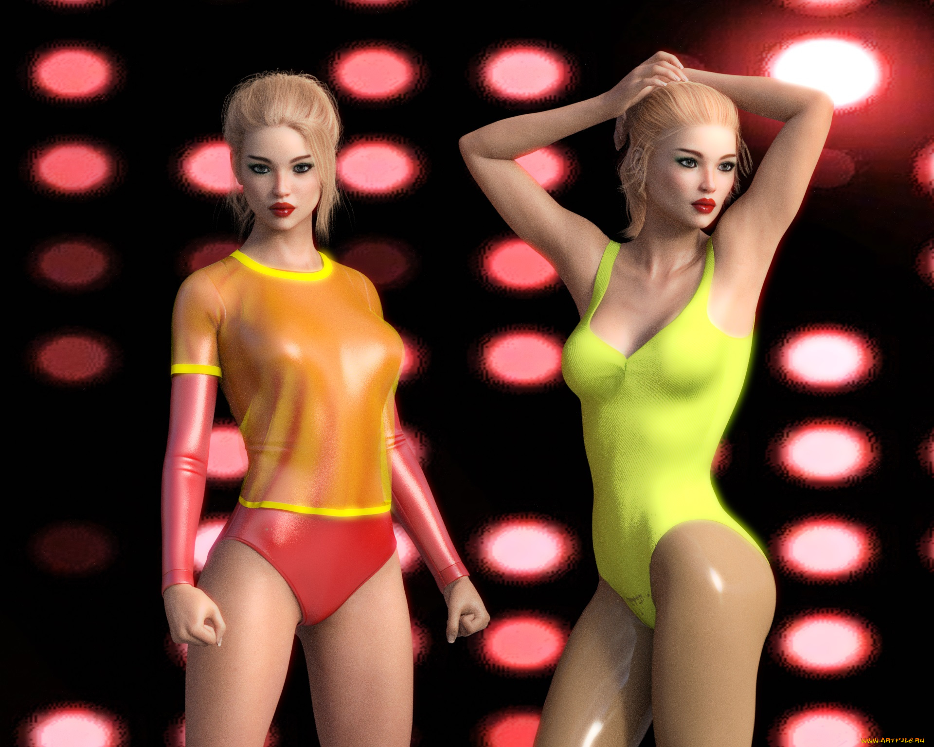 3д, графика, люди, , people, фон, взгляд, девушки