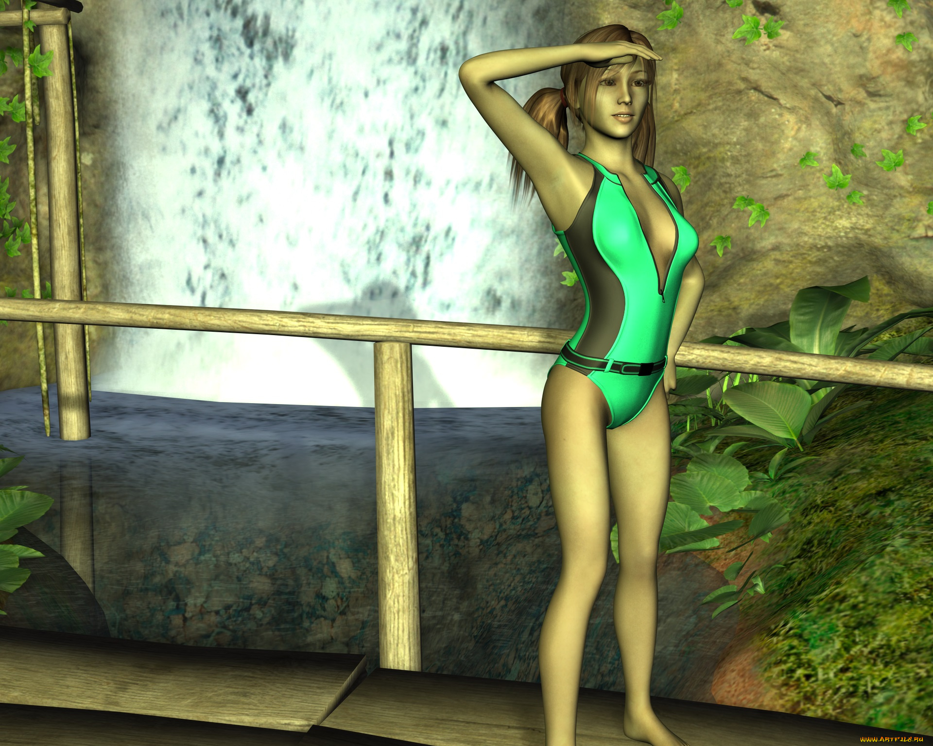 3д, графика, люди, , people, взгляд, фон, девушка