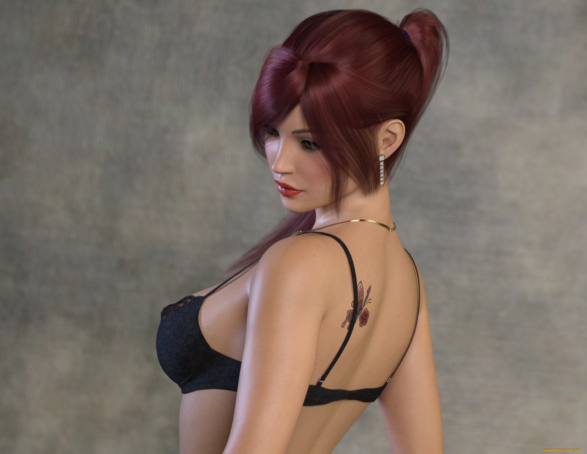 3д, графика, люди, , people, девушка, взгляд, фон