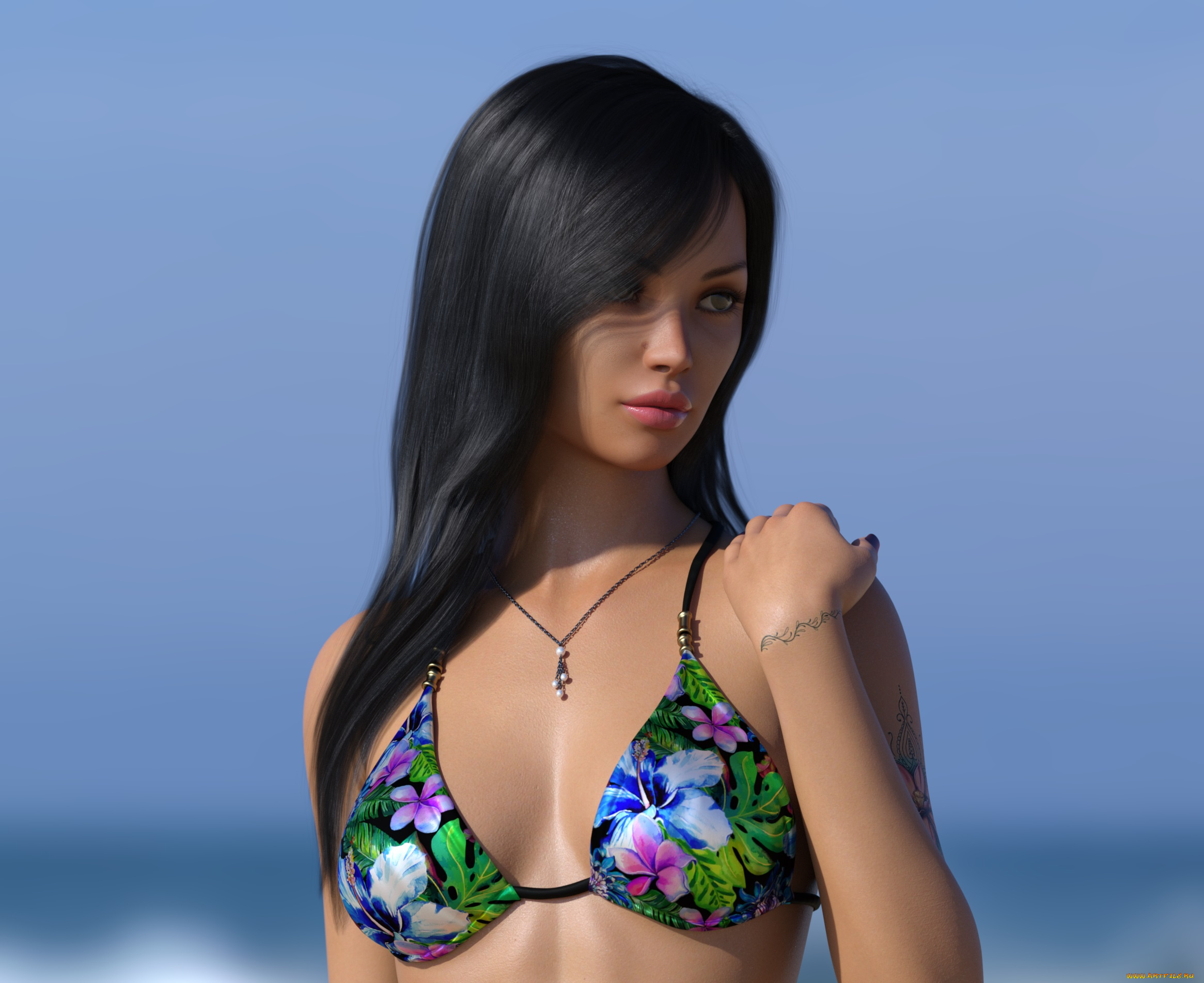 3д, графика, люди, , people, взгляд, девушка, фон