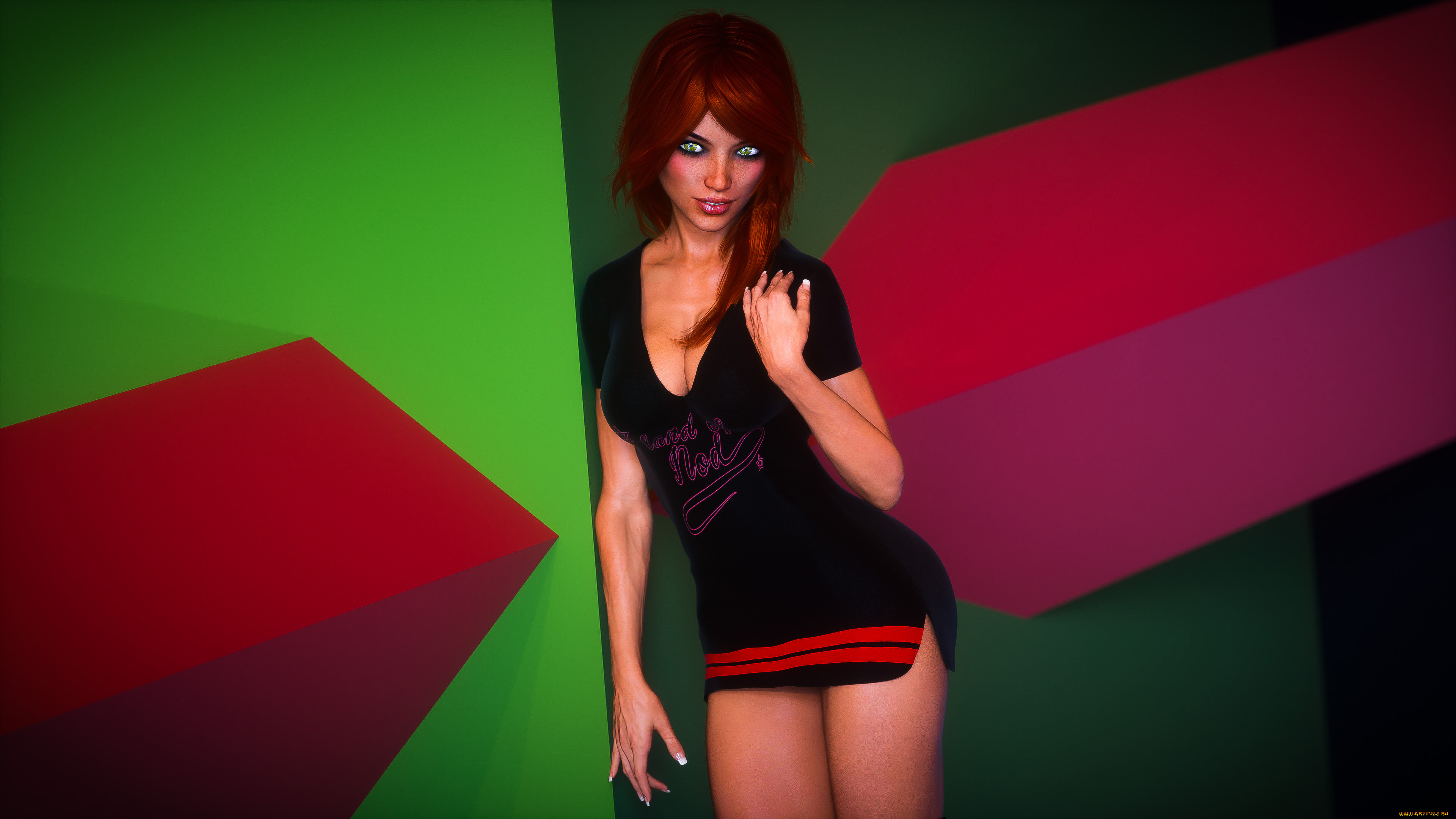 3д, графика, люди, , people, фон, взгляд, девушка