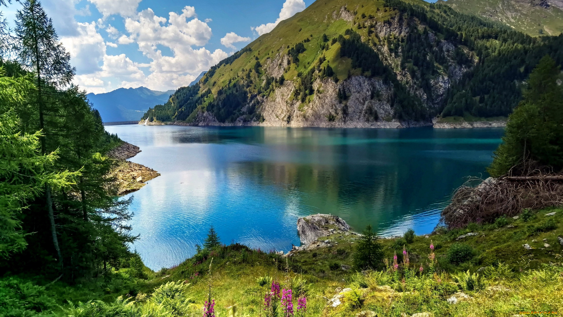 bergsee, switzerland, природа, реки, озера