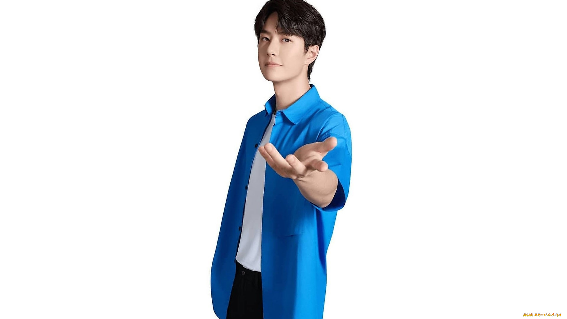 мужчины, wang, yi, bo, актер, рубашка, жест
