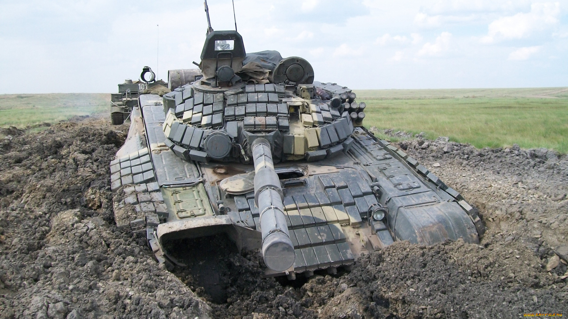 техника, военная, техника, танк, грязь, полигон