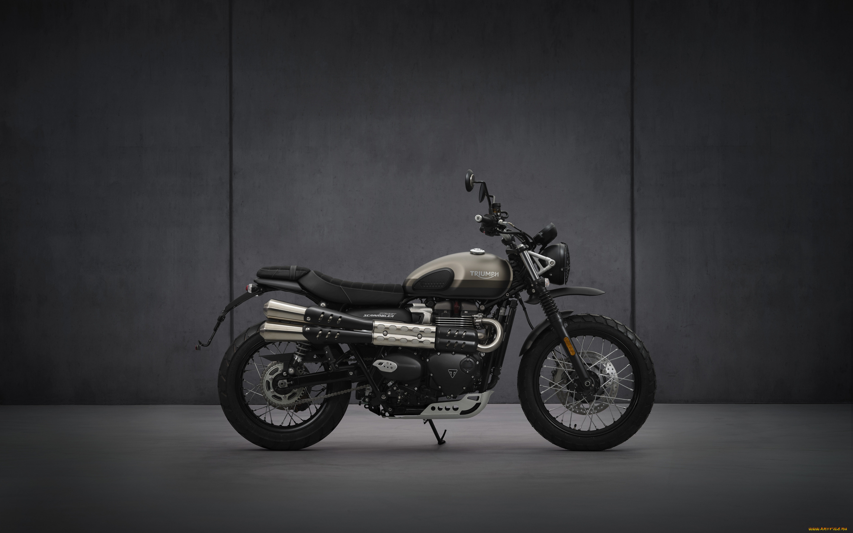 мотоциклы, triumph, street, scrambler, 2021, вид, сбоку, новый, британские