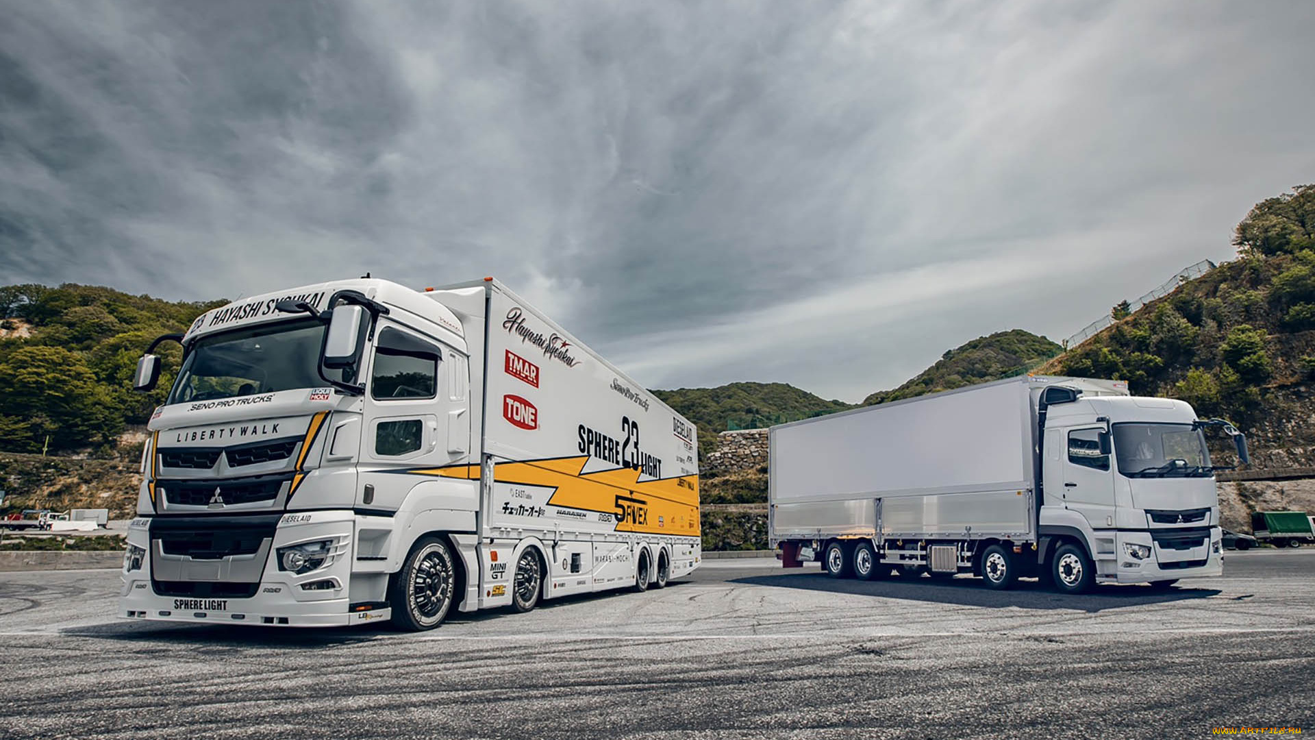 автомобили, mitsubishi, trucks, lbwk