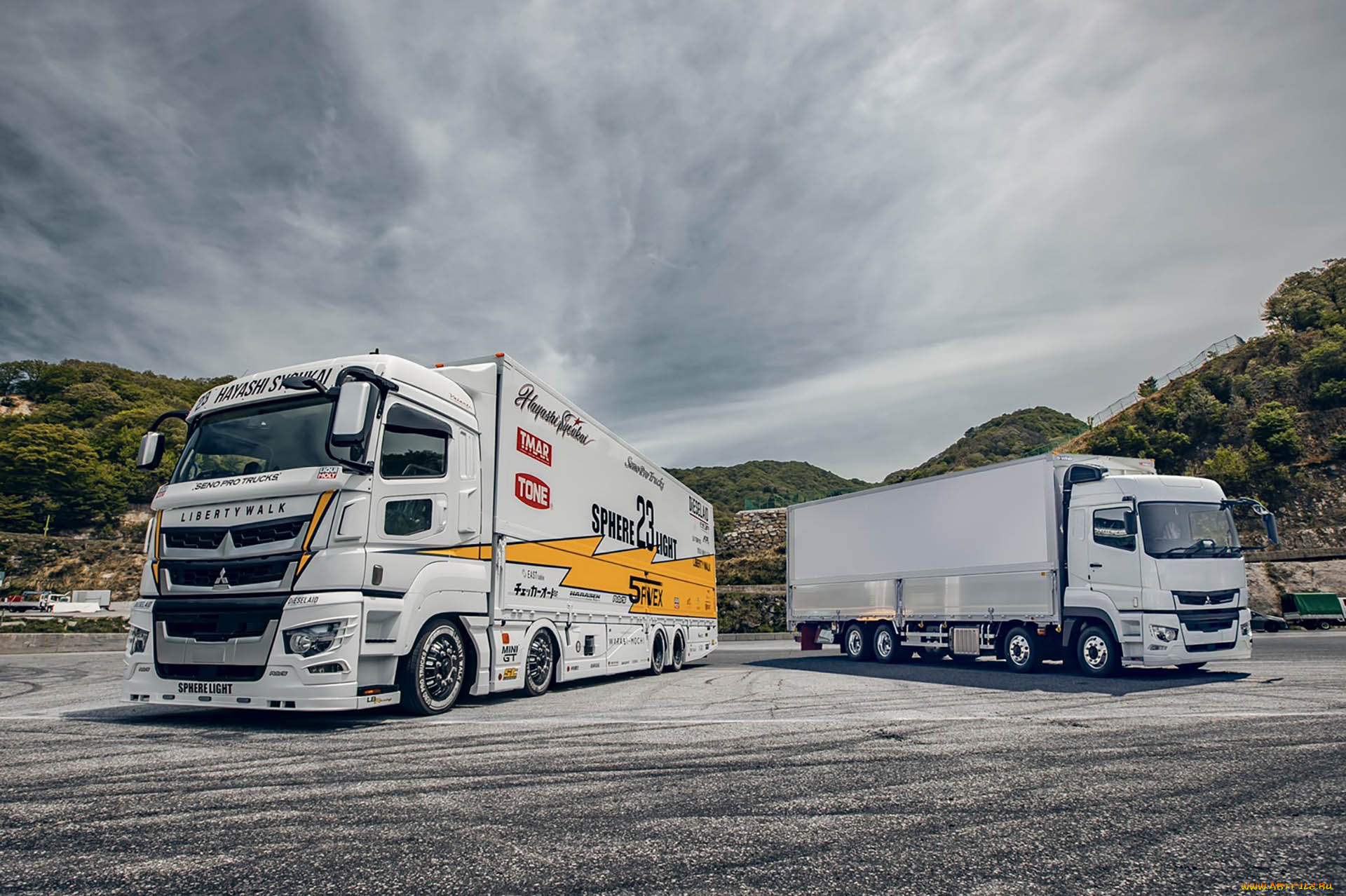 автомобили, mitsubishi, trucks, lbwk