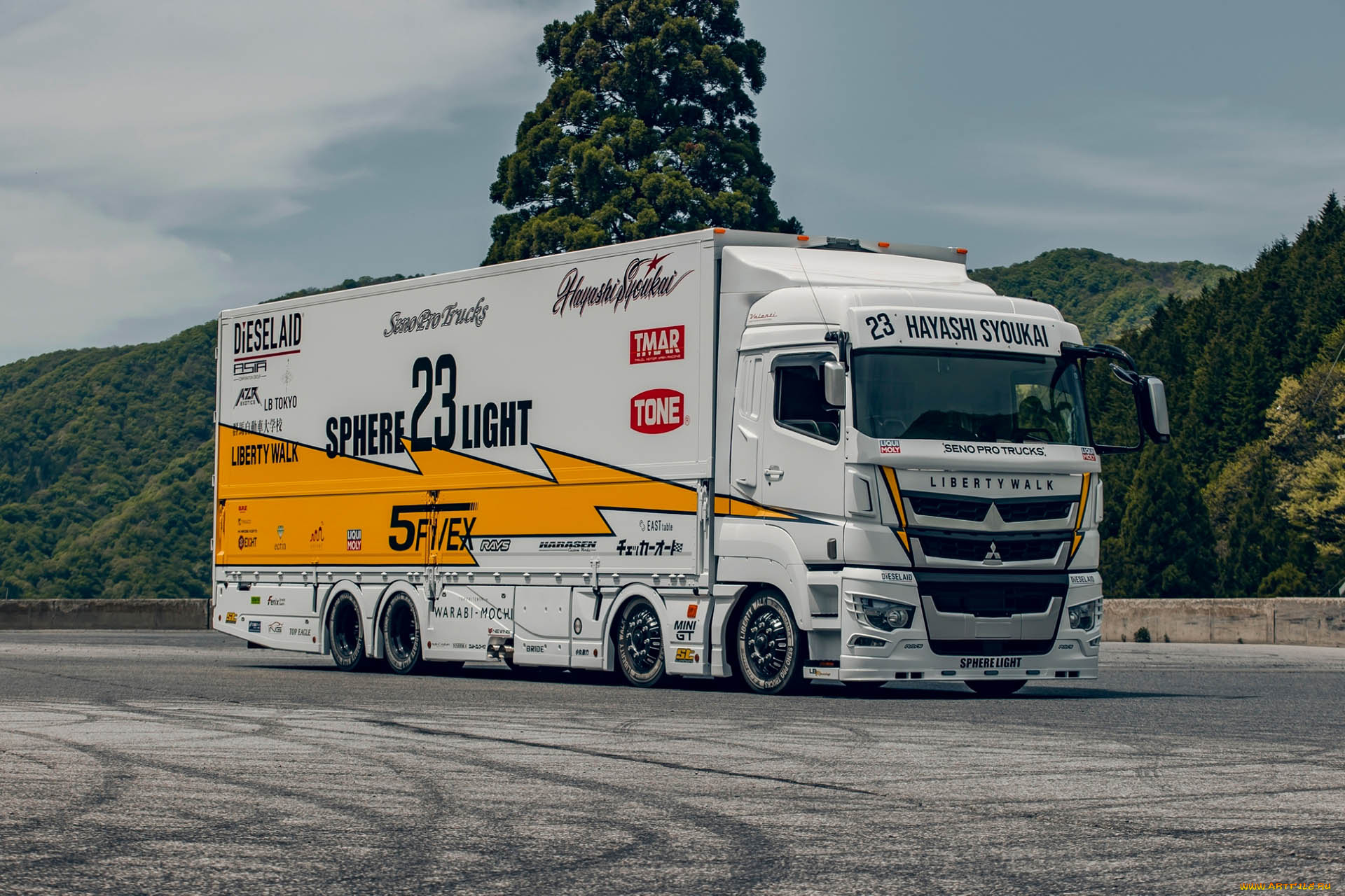 автомобили, mitsubishi, trucks, lbwk