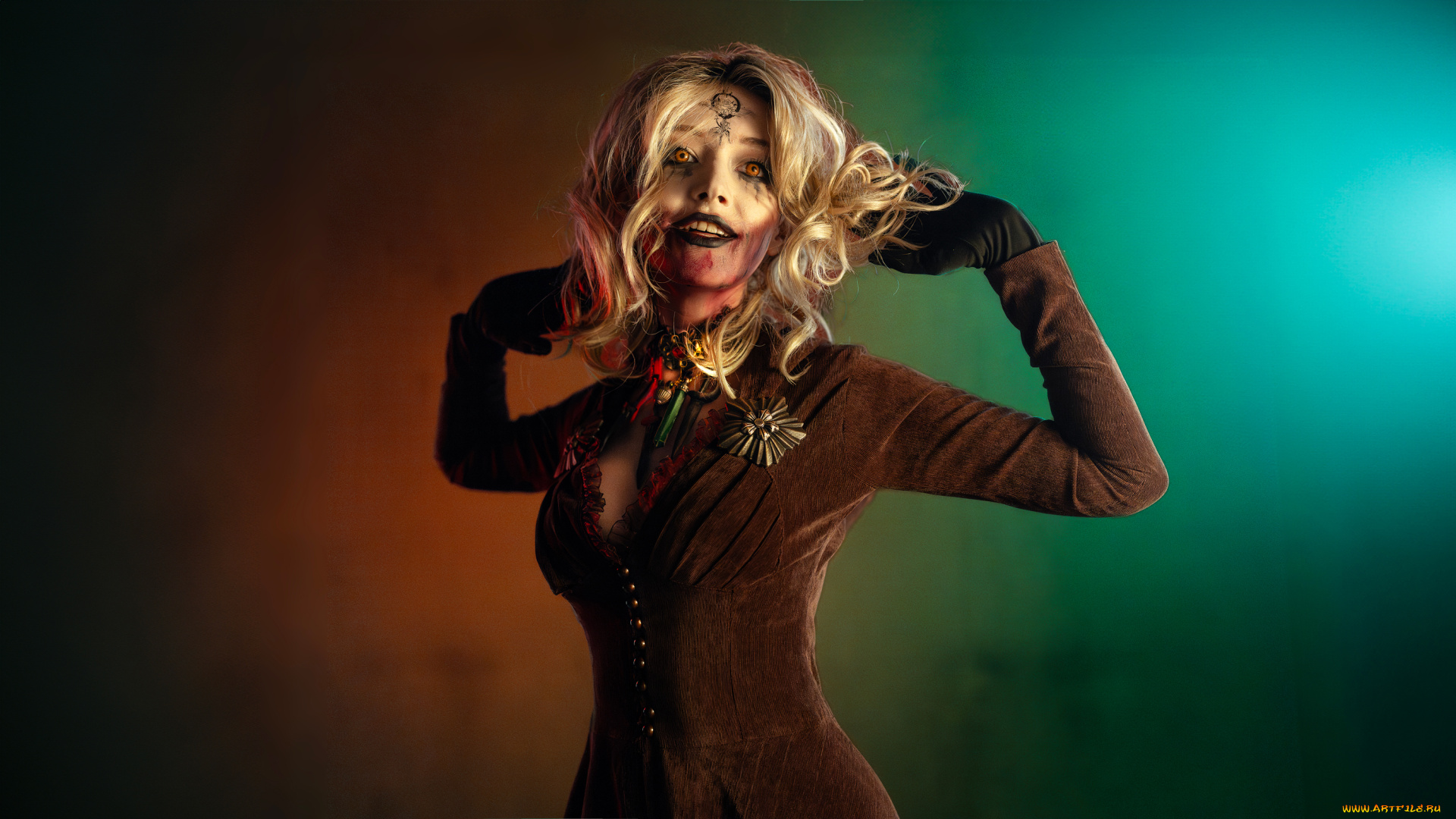 девушки, -, креатив, , косплей, красивая, девушка