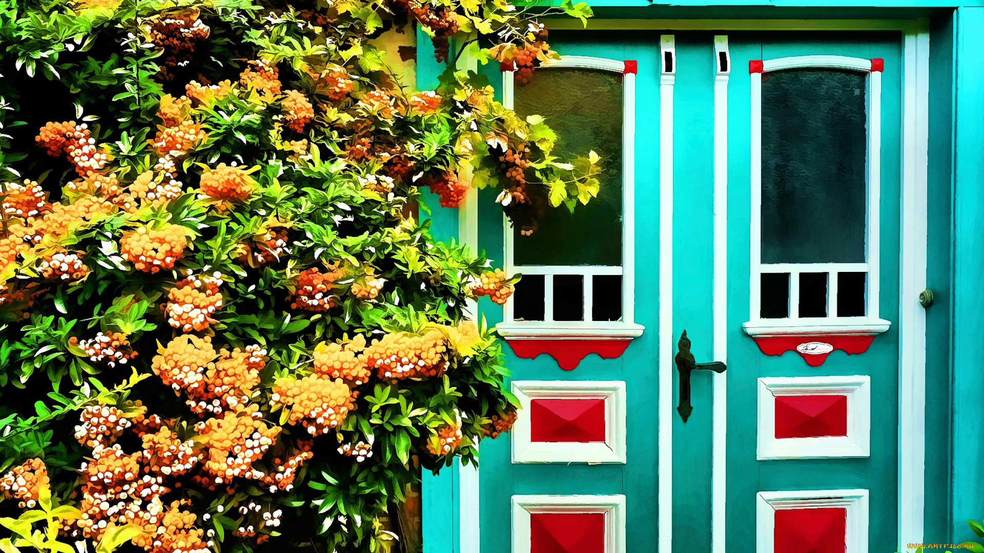 разное, компьютерный, дизайн, дверь