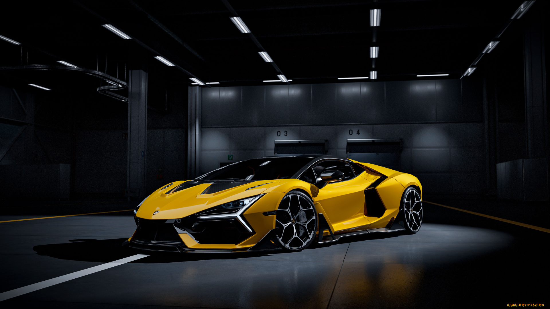 автомобили, lamborghini, revuelto, 2025