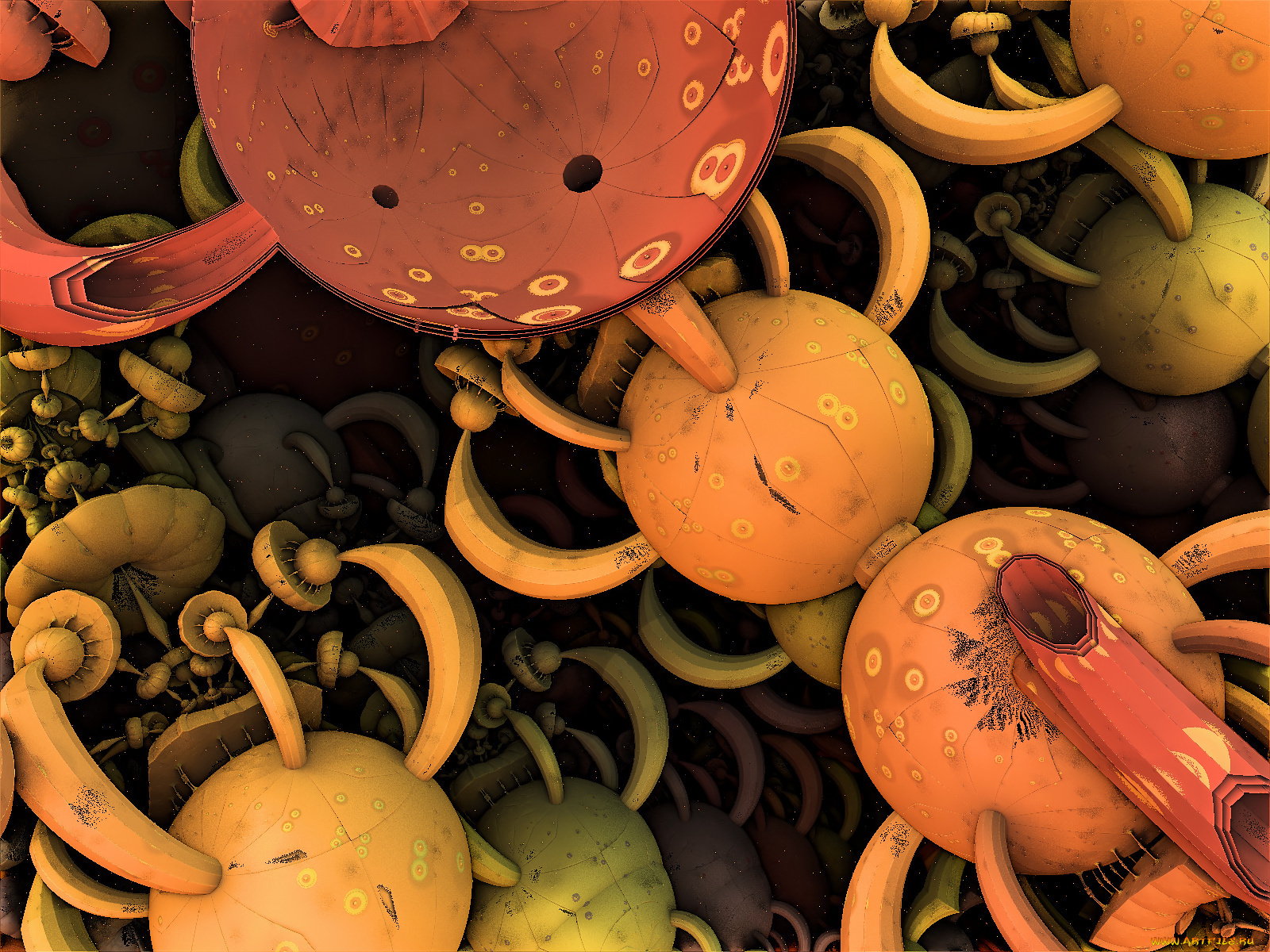 3д, графика, fractal, фракталы, абстракция, узор