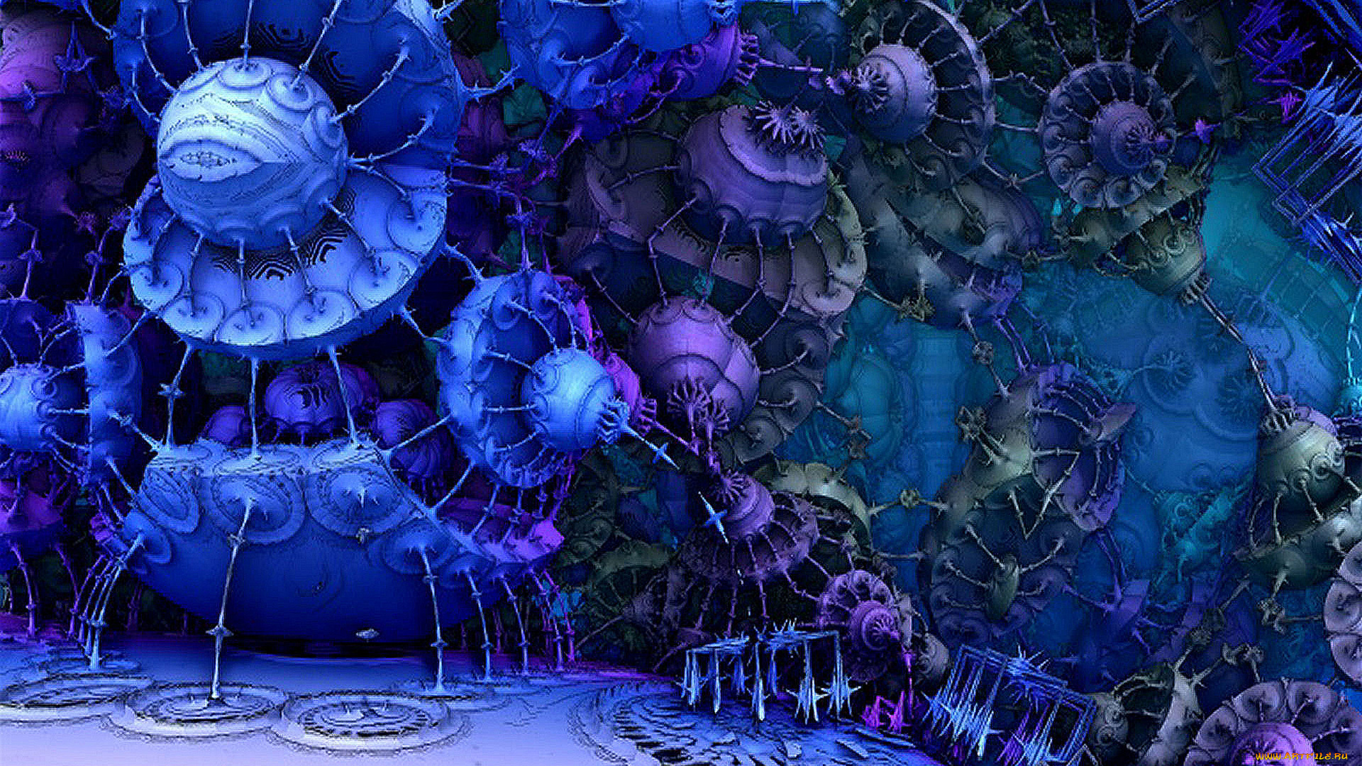 3д, графика, fractal, фракталы, абстракция, узор