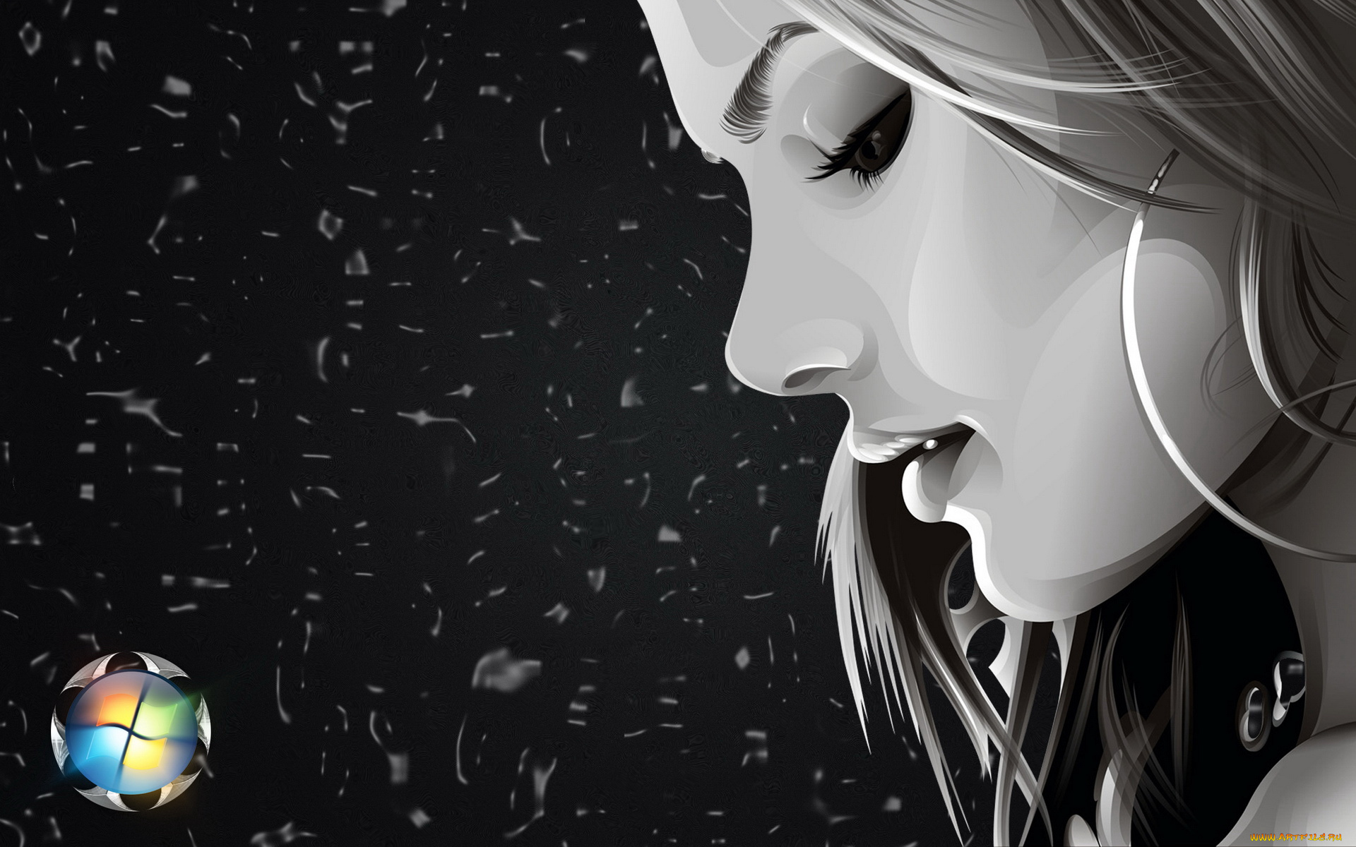 компьютеры, windows, vista, longhorn, девушка, виста