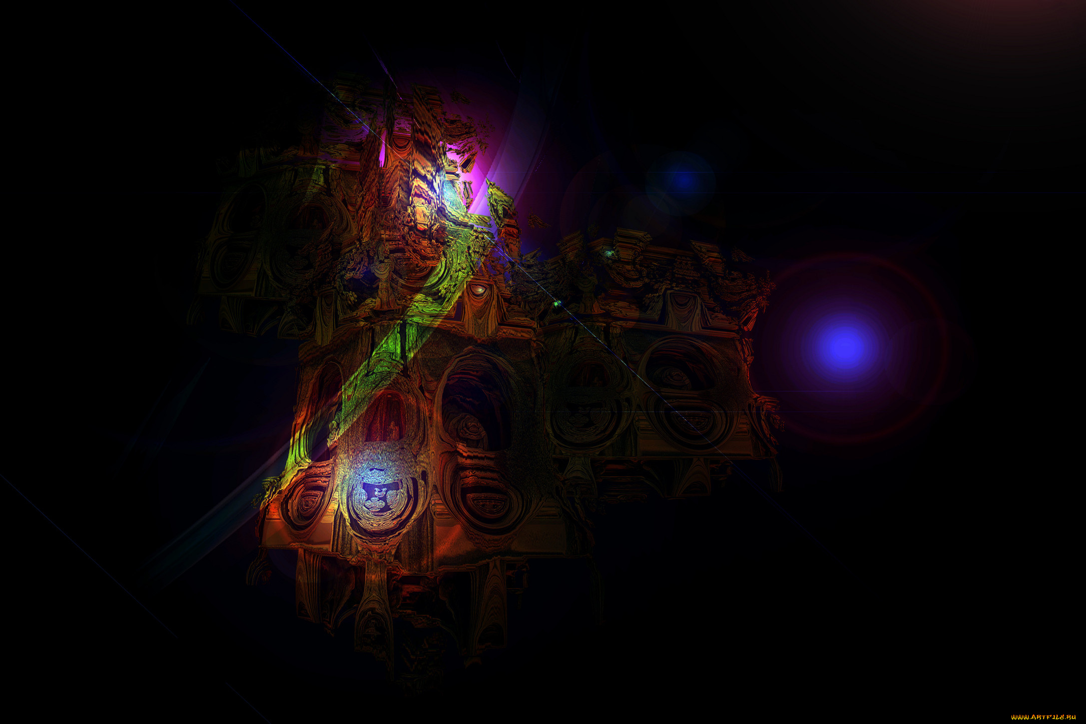 3д, графика, abstract, абстракции, корабли, планеты, астероиды, туманность, звезды