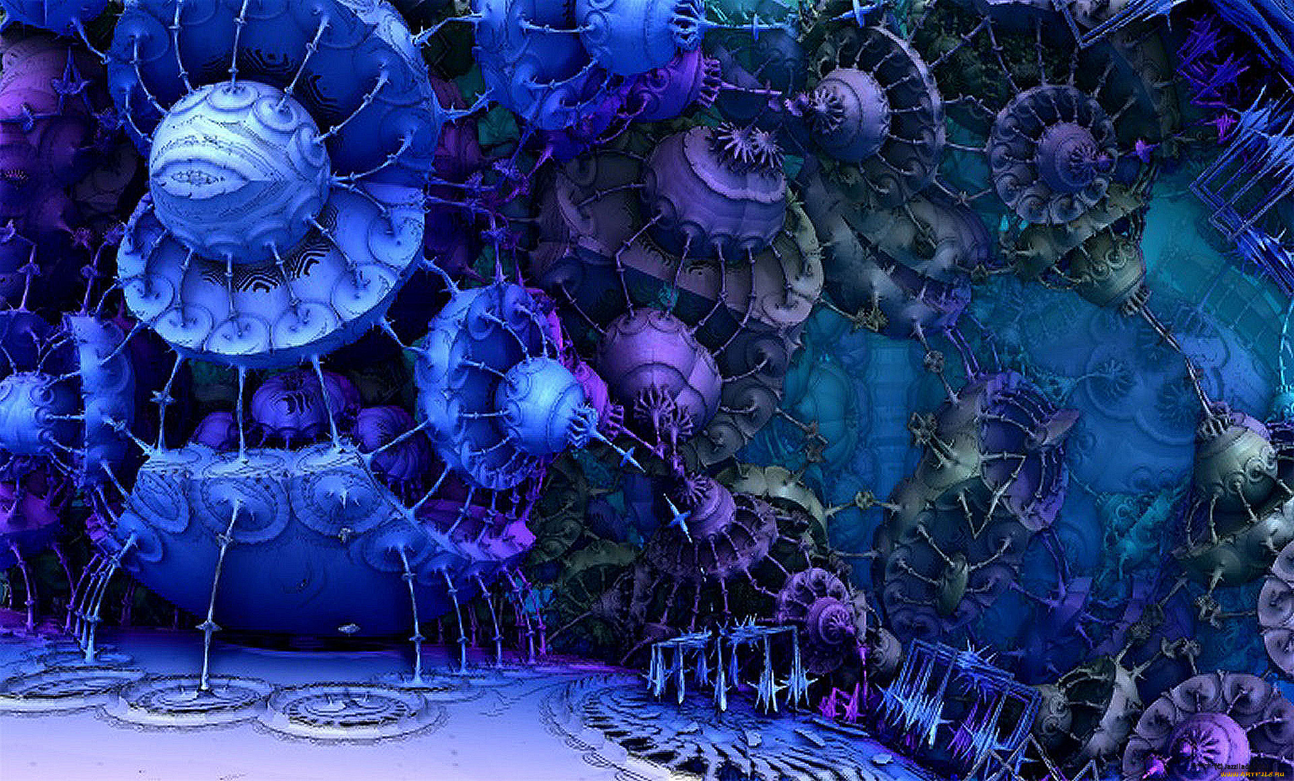 3д, графика, fractal, фракталы, абстракция, узор