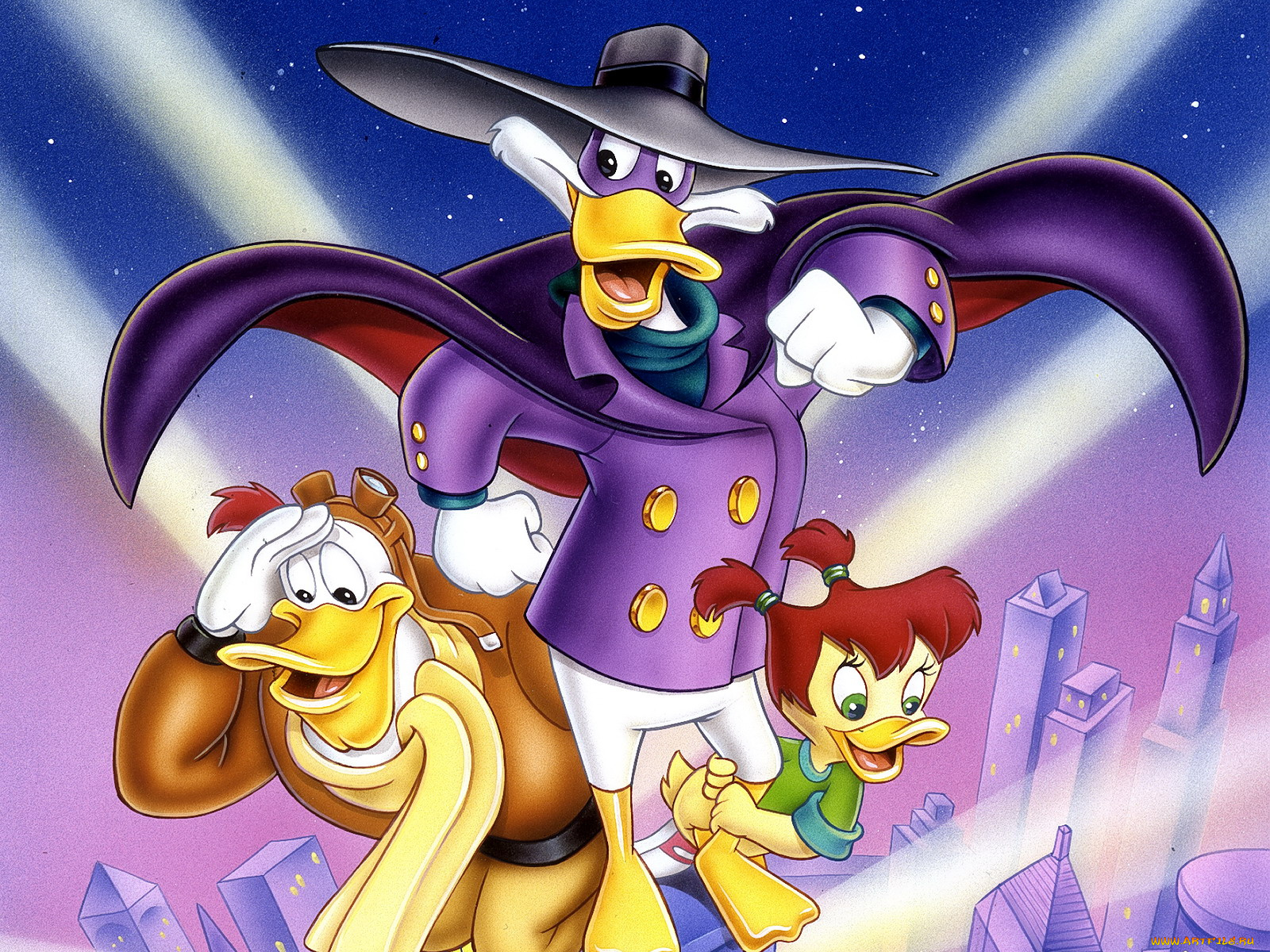 darkwing, duck, мультфильмы, Чёрный, плащ