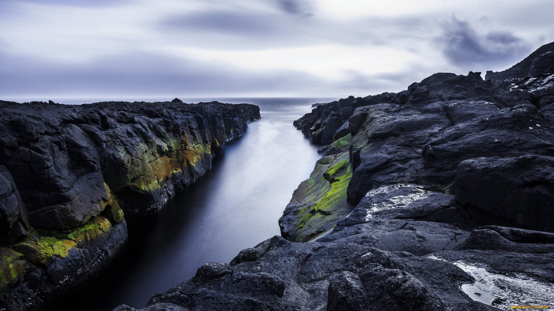 ocean, природа, побережье, поток, пролив, океан