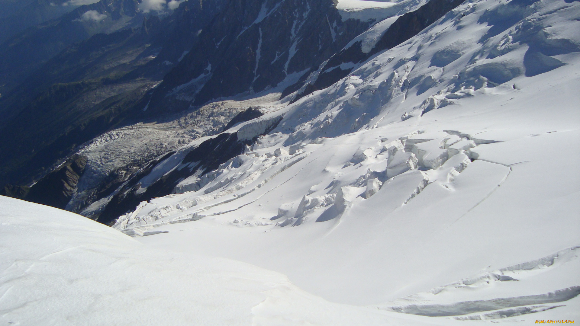 природа, горы, снег