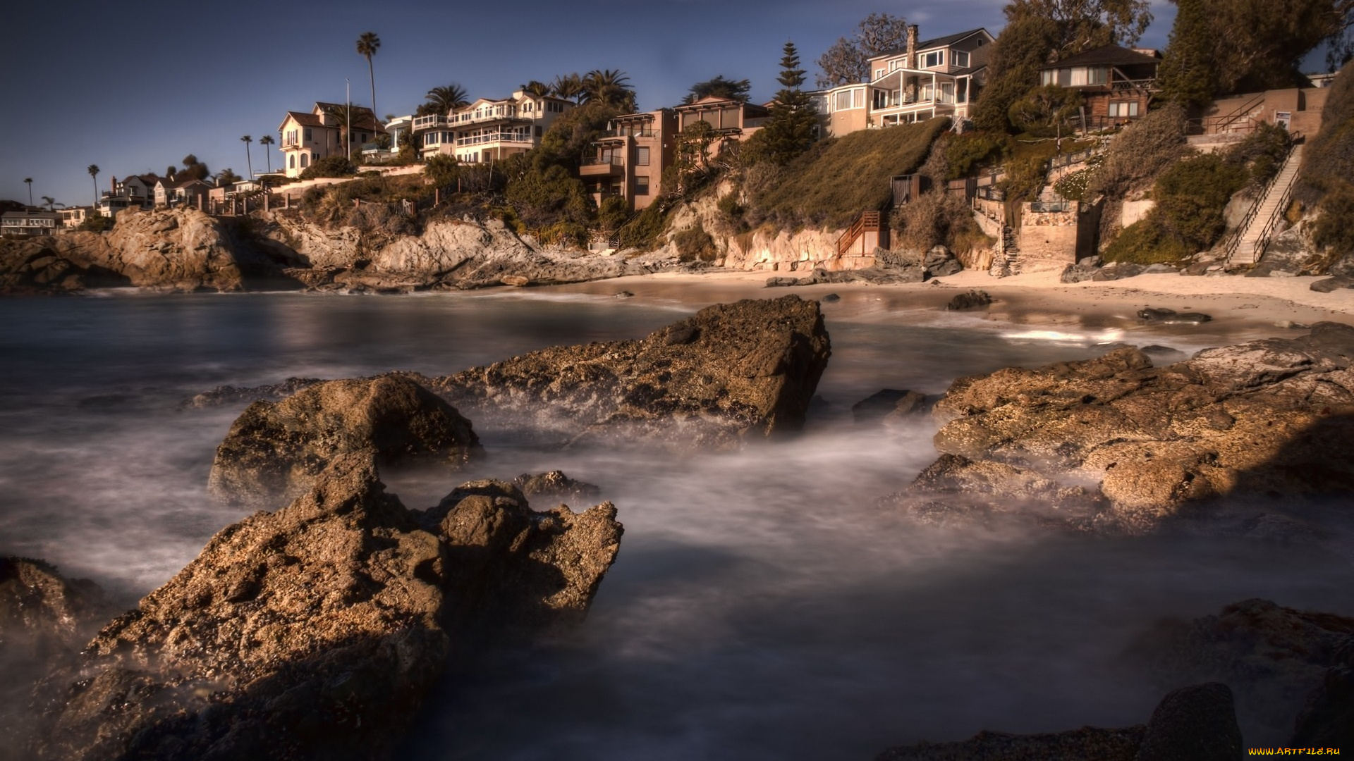 природа, побережье, калифорния, сша, лагуна-бич, лос-анджелес